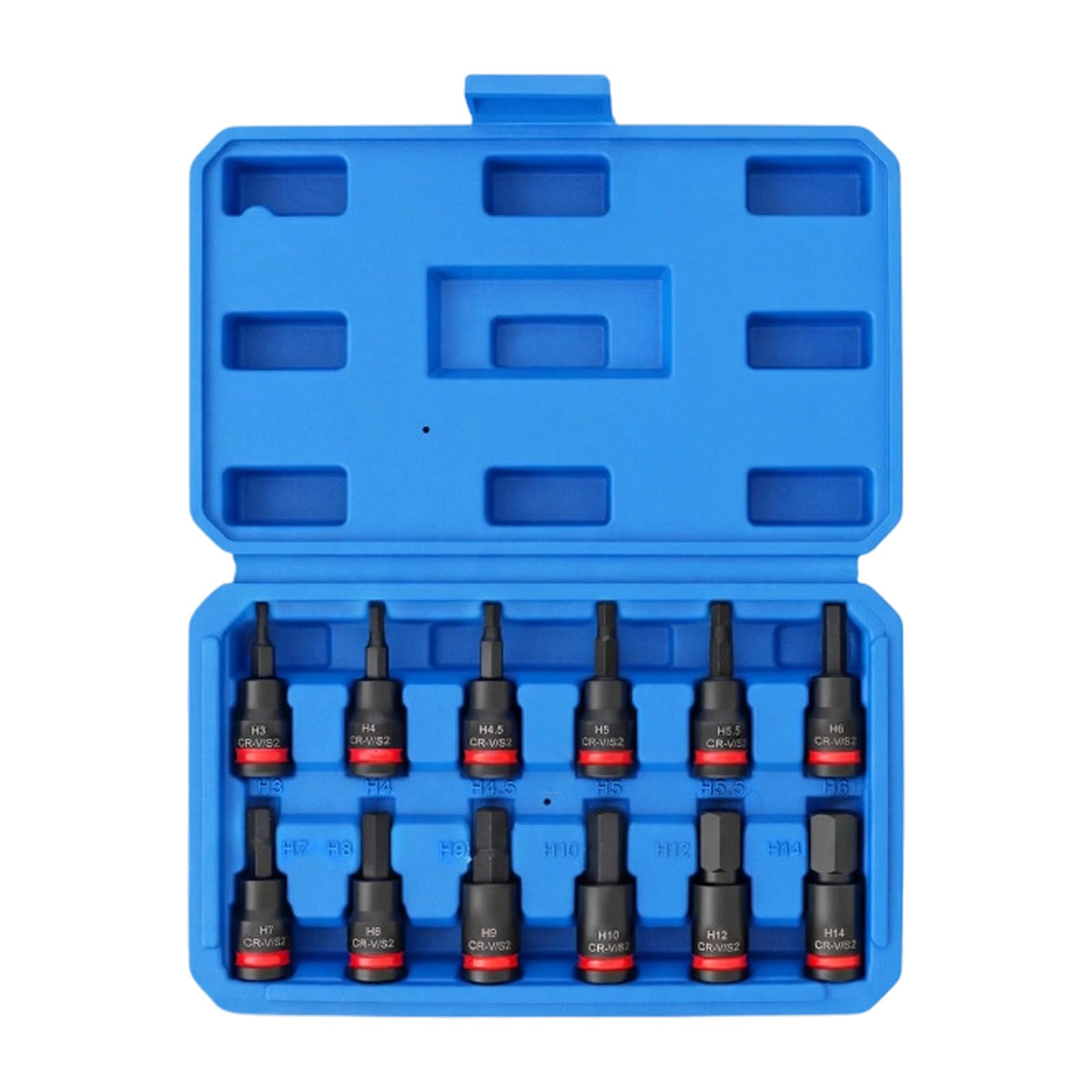 Tsophreniq Hexagonal St Yle 12Pcs 3 / 8Inch Hexagonal Bit Socket Set High Hardness Alloy Steel For Mechanical Repair And Industrial Maintenance Auto Maintenance Tool