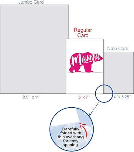 Miniatura 4 de NobleWorks - Carta del Día de la Madre de los Niños - Regalo sincero, Tarjeta de felicitación para mamás (con sobre) - Mama Bear C3462MDG