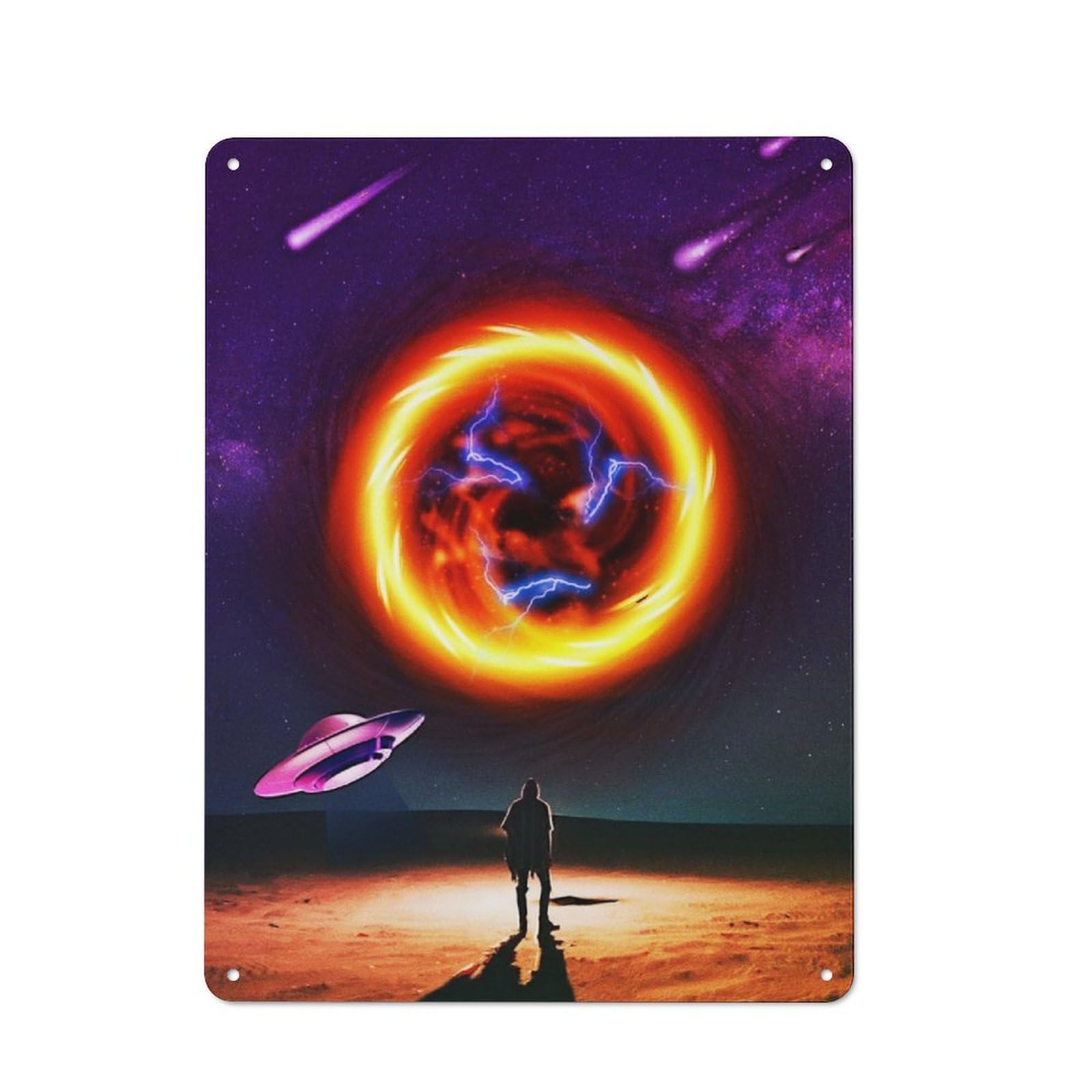 Junmoney Projects 21 Tin Wall Plaque 40X30cm With For Guest Room Or Hallway, For Home Office, Studio And Craft Room Walls