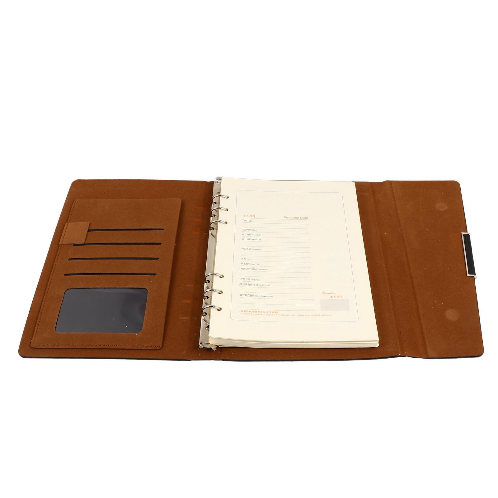 Cuaderno de planificación portátil COHEALI negro con organizador semanal creativo 8