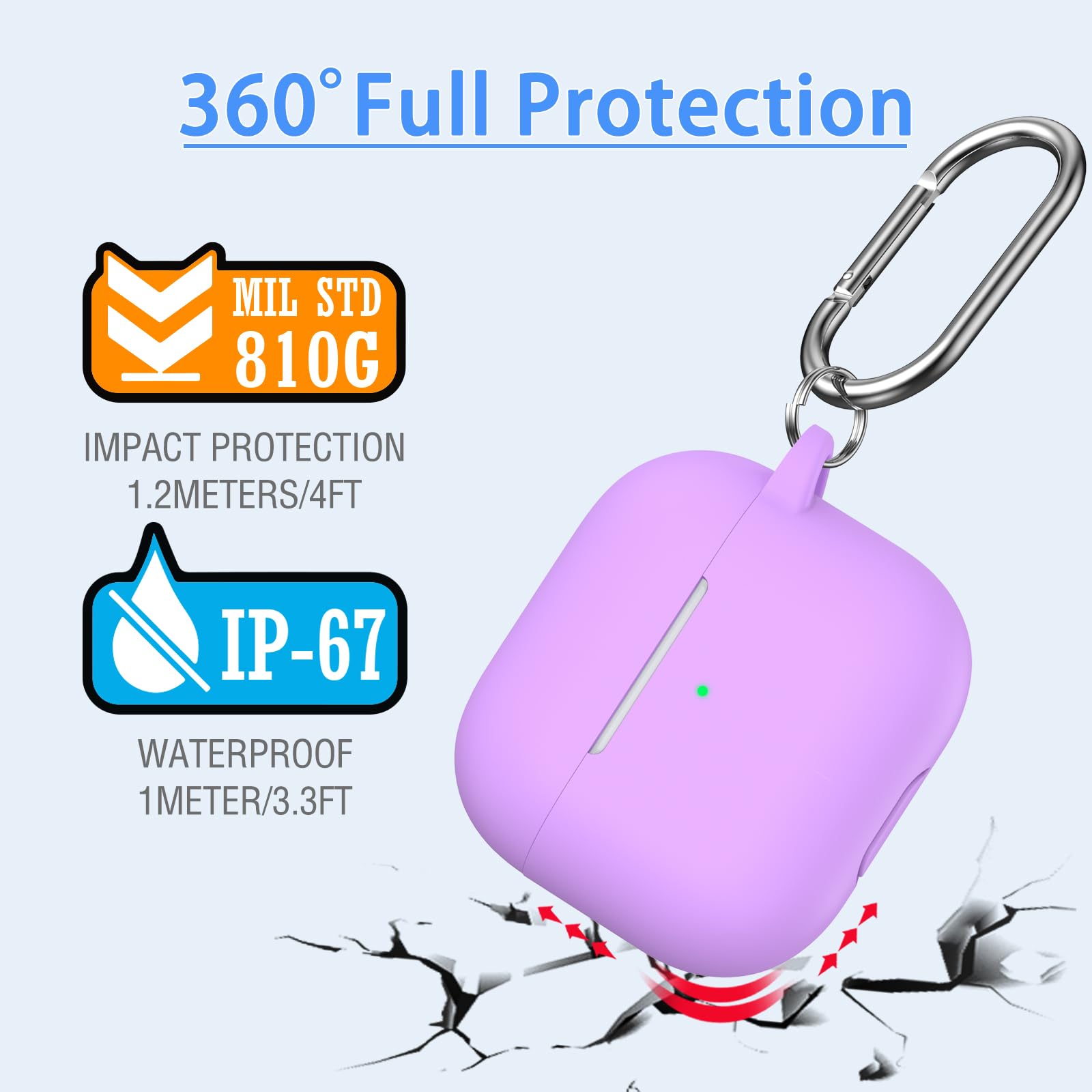 MHYALUDO AirPods 3rd Generation Case Cover 2021 - Image 2