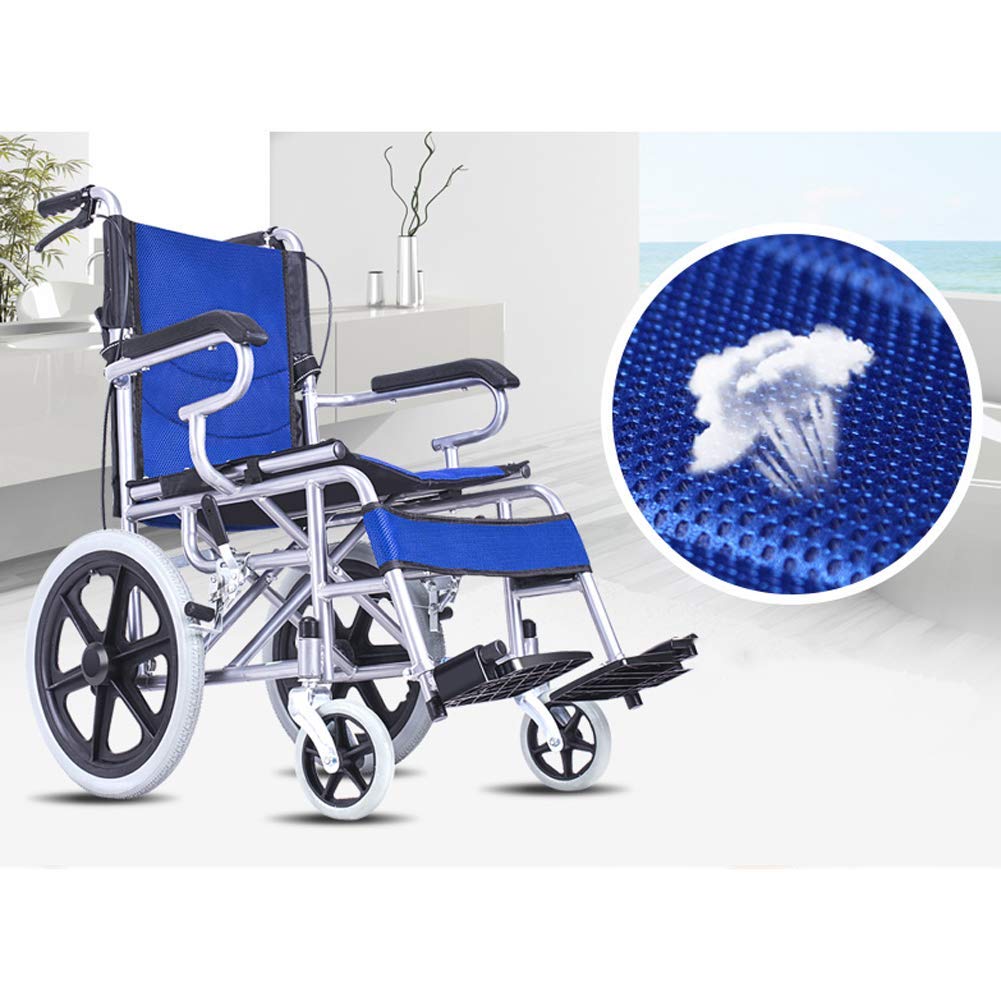 Silla de Ruedas Autopropulsable,Sillas de Ruedas con Chasis Ligero Y Plegable, Silla de Ruedas con Propulsión Auxiliar/Black