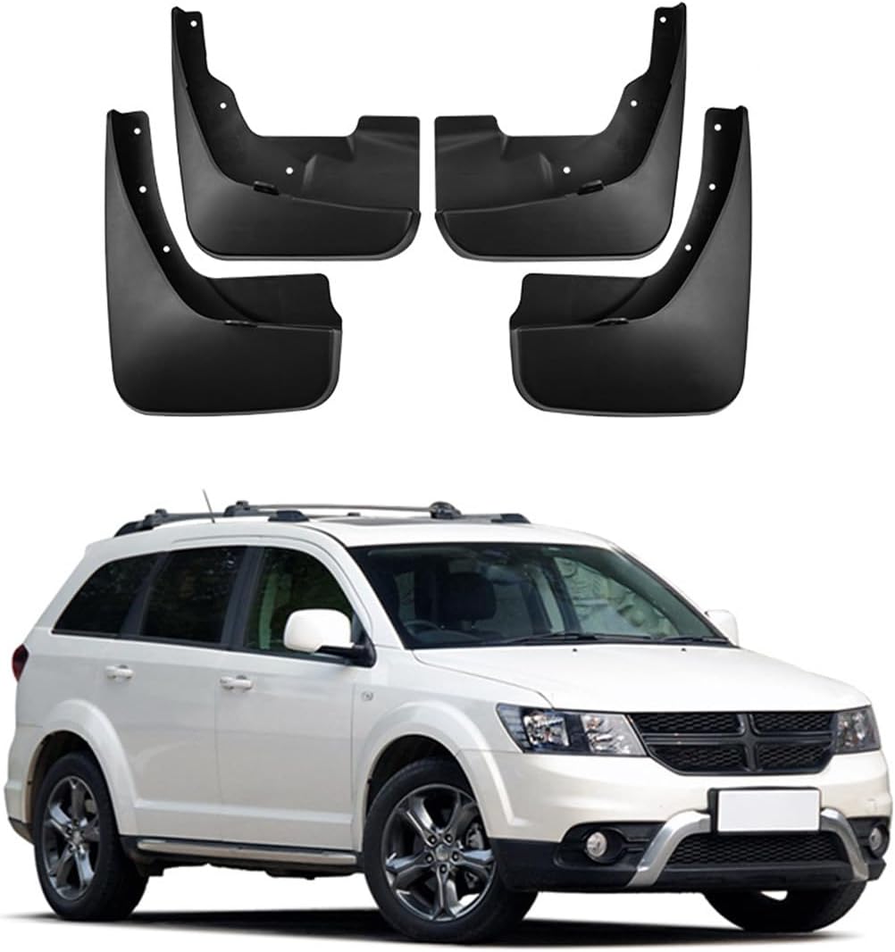 Car Mudguard Mud Flaps for Journey 2007-2024 Molded Custom Front and Rear Mudflaps Splash Guards Flares Kit 4-PC Auto Accessories,Send 1 Car Wash Towel