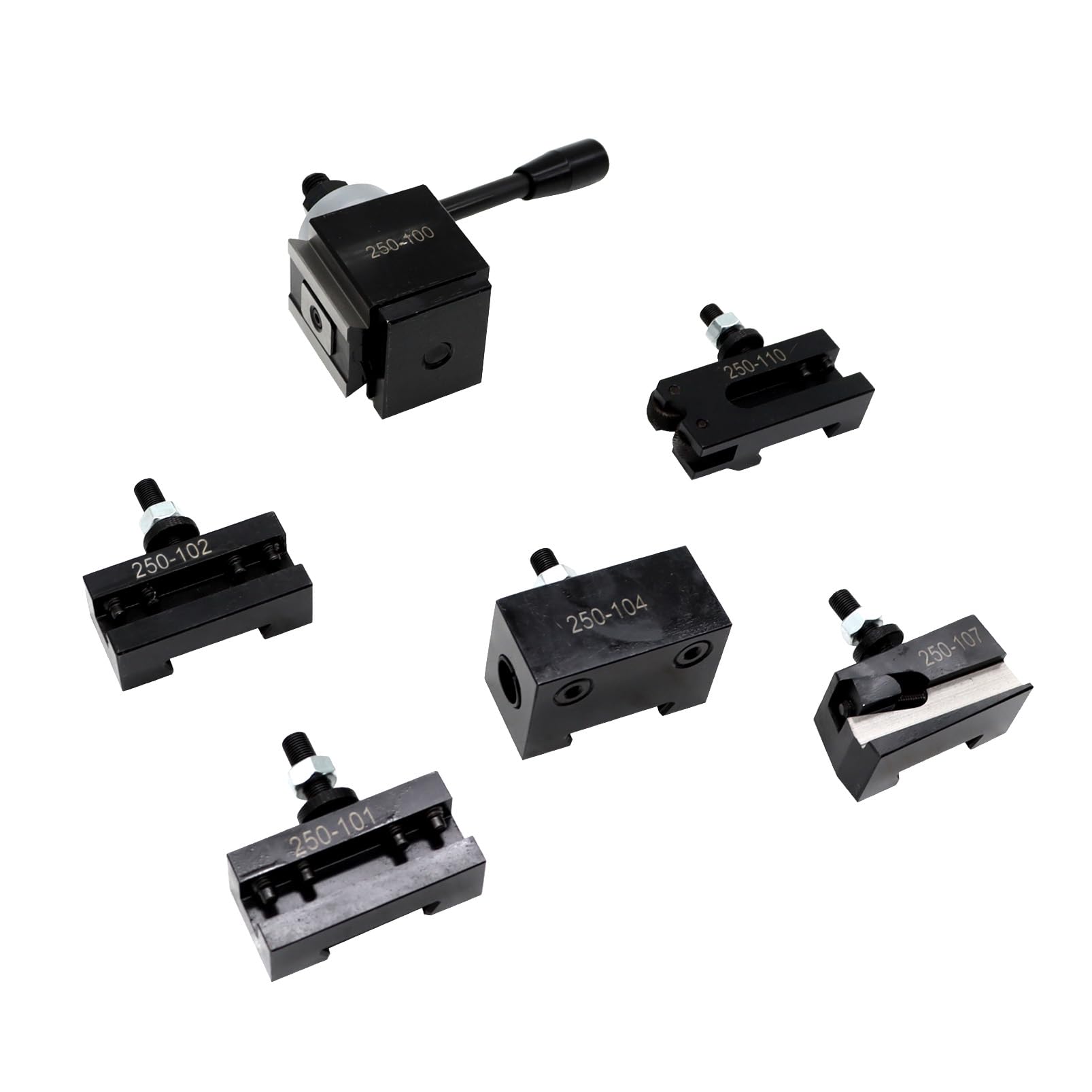 AXA 250-100 Quick Change Tool Post Set Compatible with 250-101 250-101T 250-102 250-104 250-107 250-110 tool holder