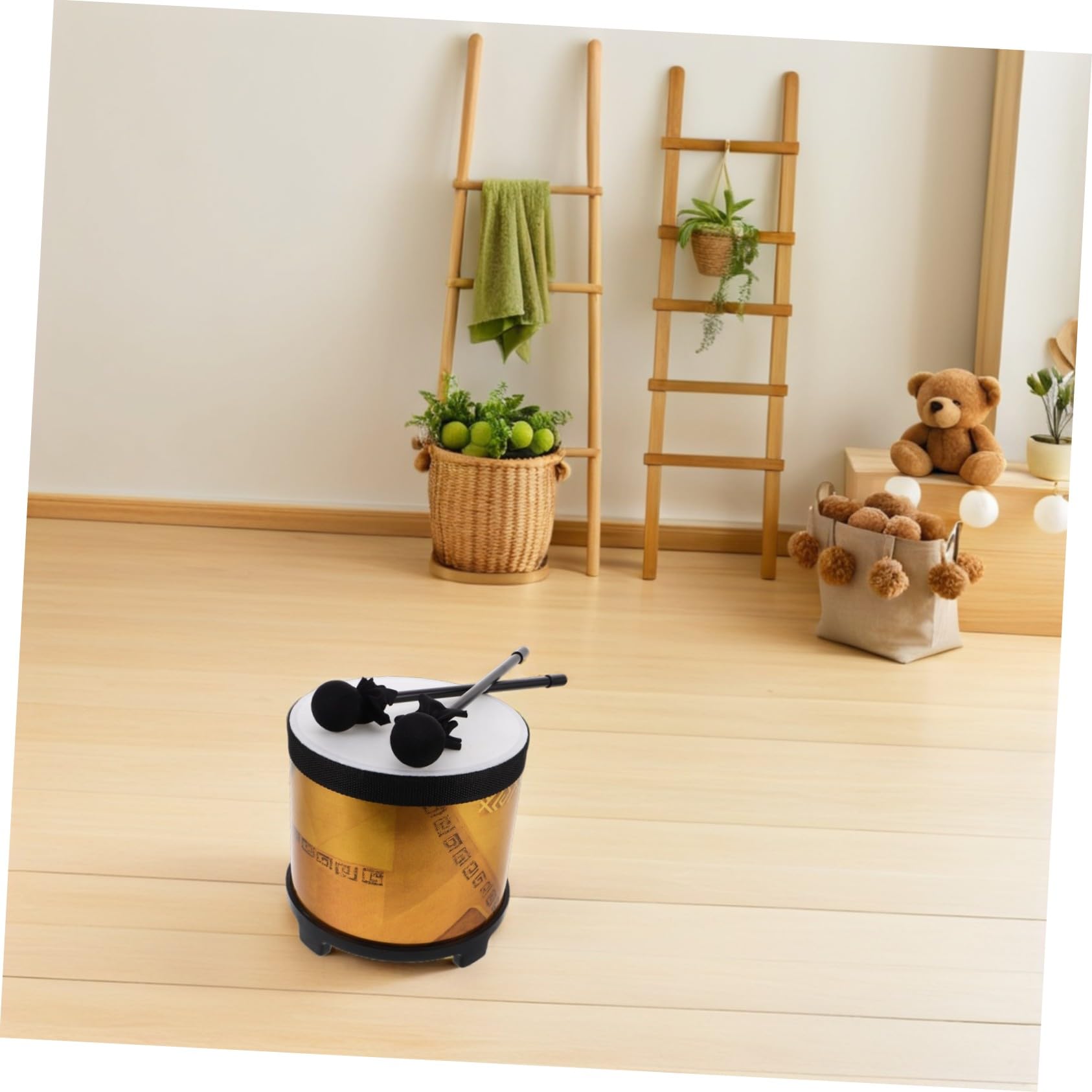 Beaupretty da Pavimento per Strumento Percussione Orff Educativo con Bacchette Didattico Portatile per Apprendimento Musicale e Prima Infanzia