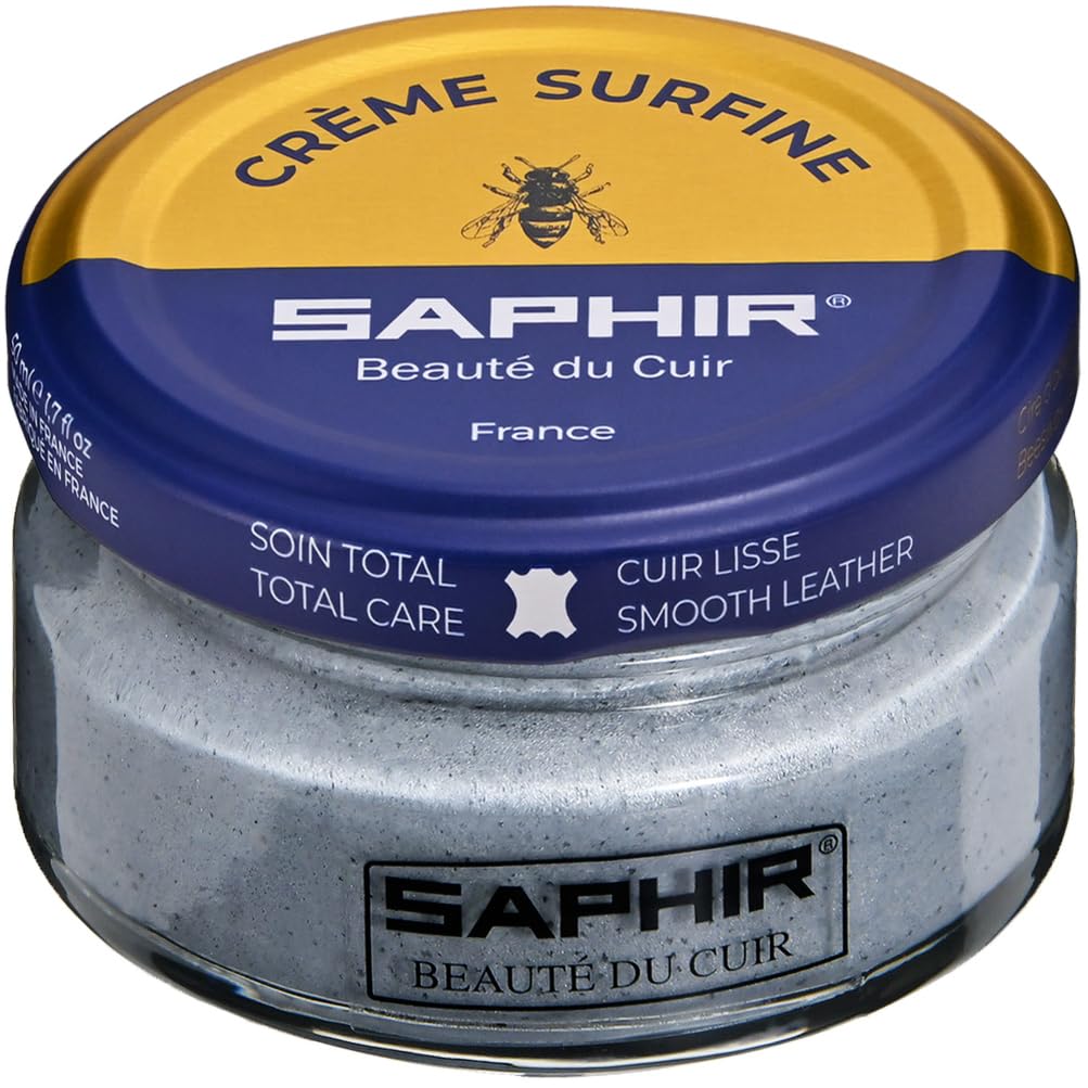 Saphir 9550032 Fine Beeswax Shoe Cream and Polish, 1.7 fl oz (50 ml), Emulsifying, Moisturizing, Recoloring, Glossy