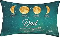 Vista 32 de Custom The Day You Became Our Mom Pillow Cover, Personalized Family Birth Moon Phase Pillowcases with Name Birthdate Gift for Mom Dad Father's Day