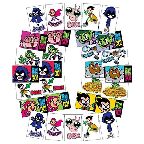 Teen Titans GO! Stickers (Series 1) - 30 Vending Sticker Sheets for Party Favors, Goodie Bags, Activities, Rewards - Featuring Robin, Cyborg, Starfire, Raven, Beast Boy, and Silkie Cover