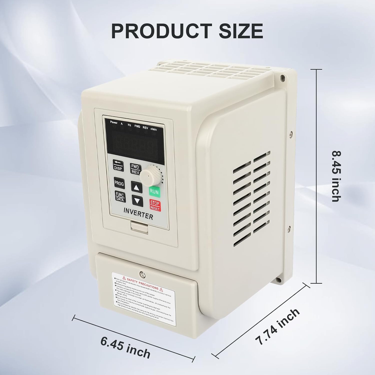 Variable Frequency Drive, 220V 50/60Hz 2.2KW VFD Inverter Converter, VFD Inverter Frequency Converter for Motor Speed Control, Single-Phase Input, 3 Phase Output