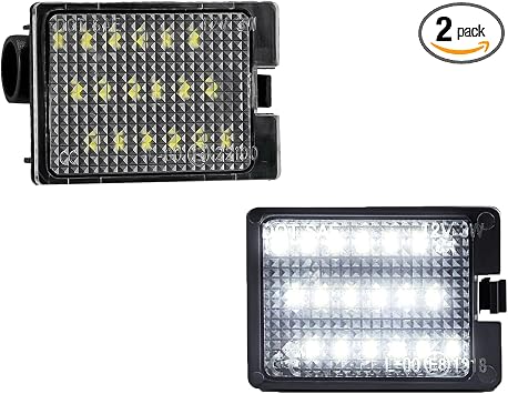 LED License Plate Lights Assembly Compatible with 2014 2015 2016 2017 2018 2019 2020 2021 2022 Dodge Durango Tag light Lamp 6000K White, Pack of 2