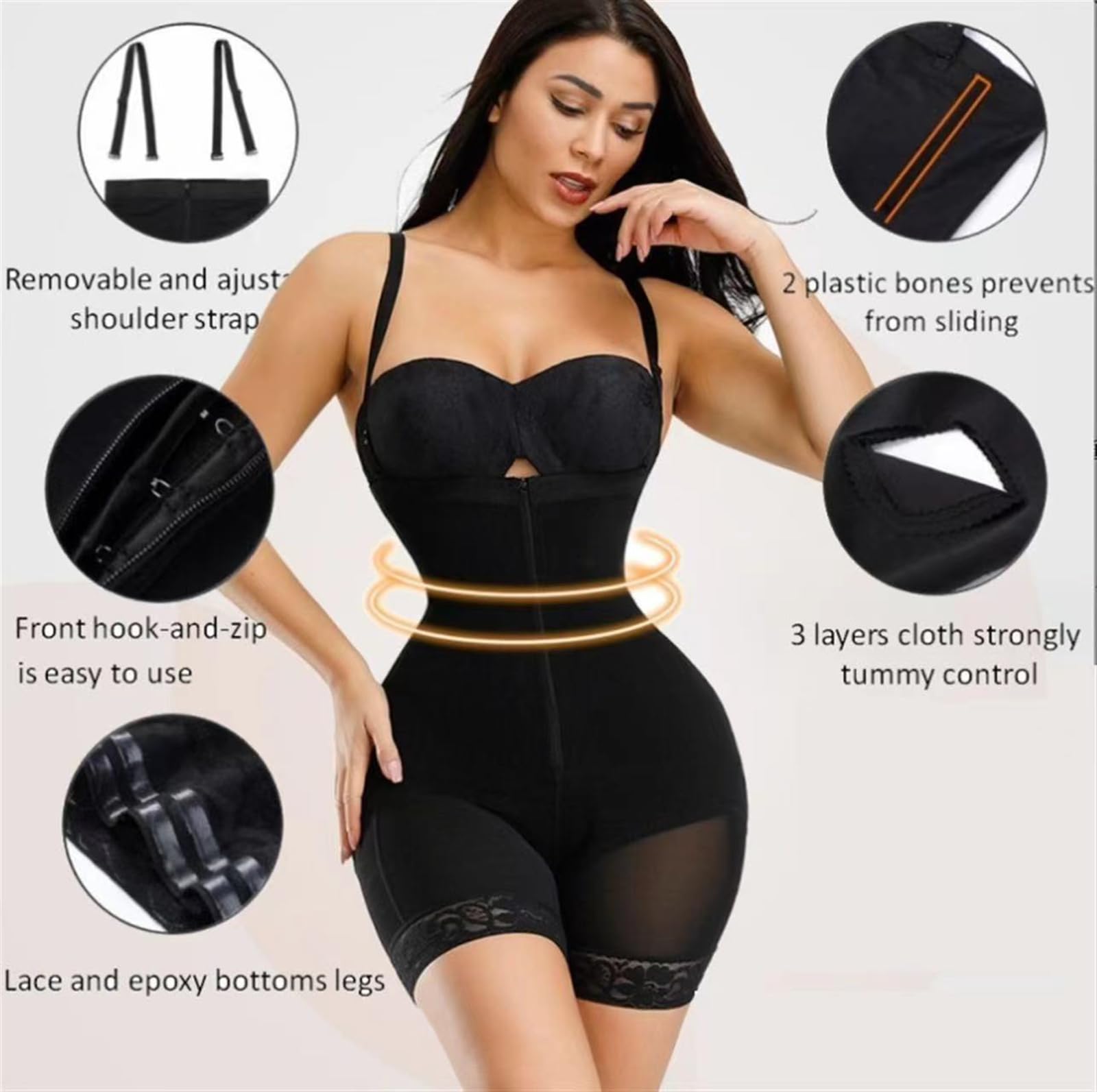Panty Moldeador De Cuerpo Posparto Sin Tirantes, Levantador Glúteos