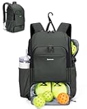 sportsnew Pickleball Bag Large Sports Pickleball Backpack with Shoe Compartment for Men Women, Patent Pending