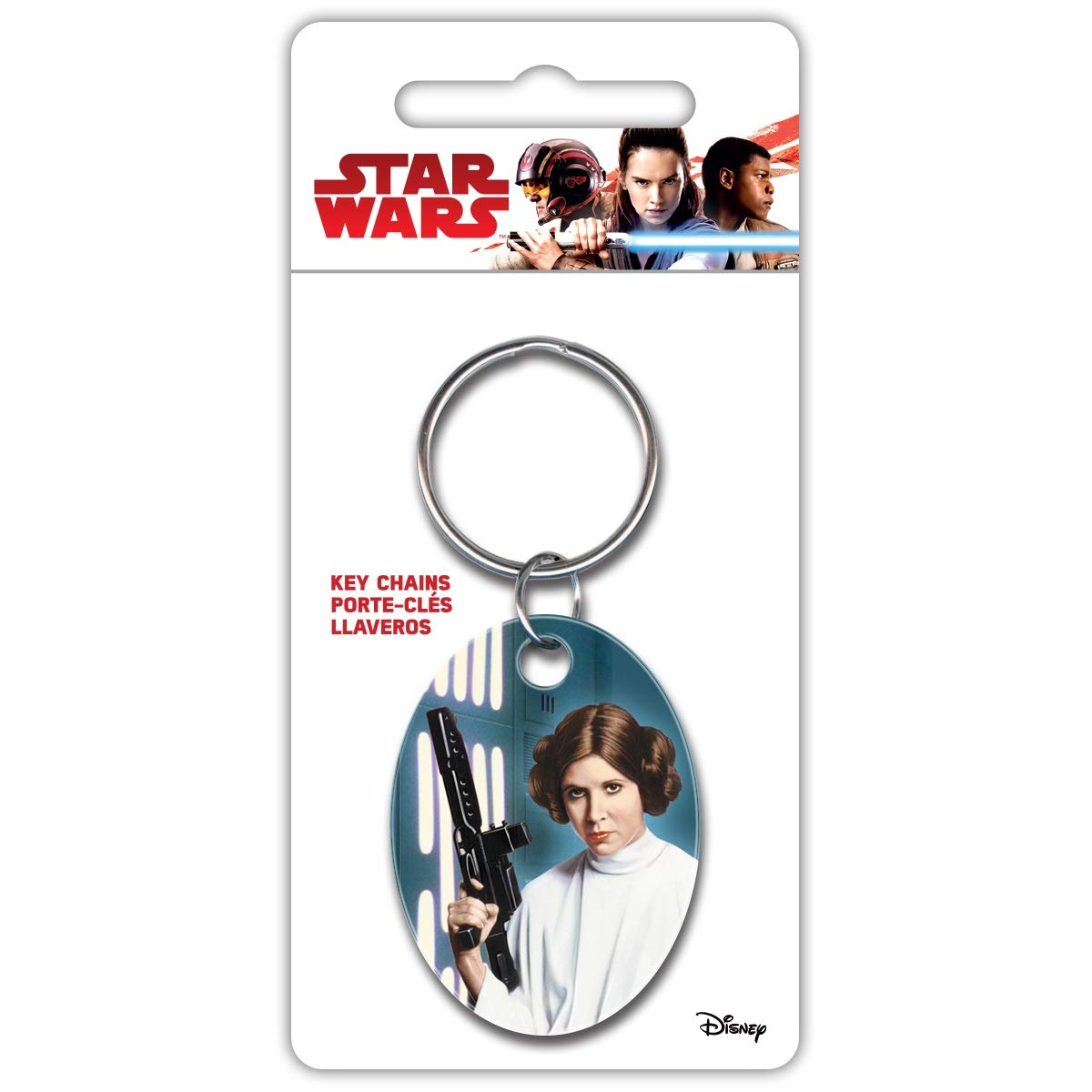 Disney STAR WARS PRINCESS LEIA METAL KEYCHAIN