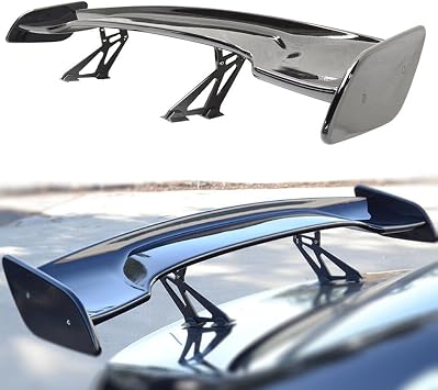 57 Inch Rear Trunk Spoiler Wing GT Style ABS Universal Compatible with Most Vehicles Wide Adjustable Rear Spoiler Racing Car Spoiler Gloss Black