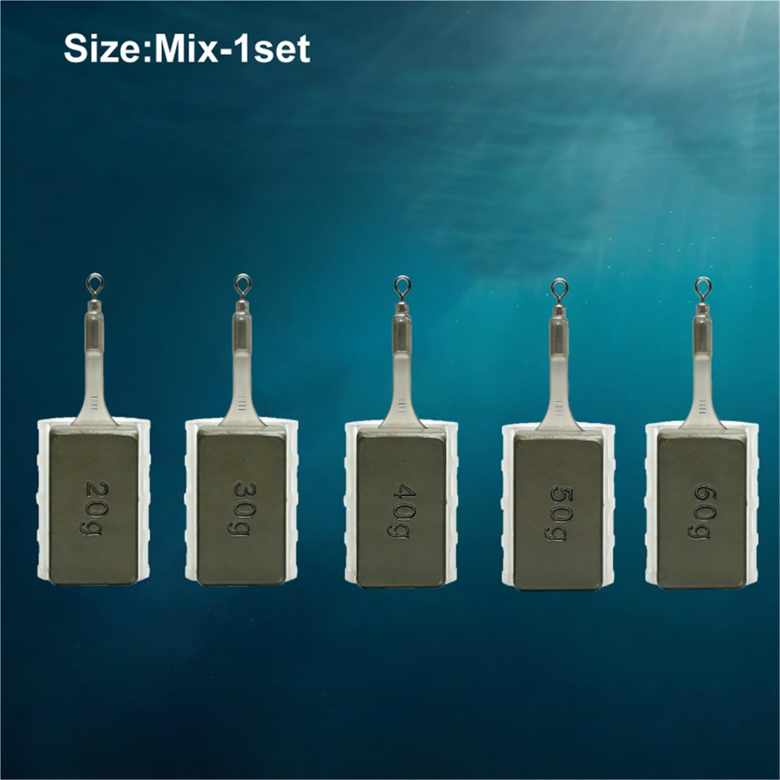 Lot de 3 mangeoires pour pêche à la carpe 20-60 g