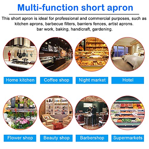 EMAGEREN 2 Pz Grembiule Corto con Tasche Grembiule...