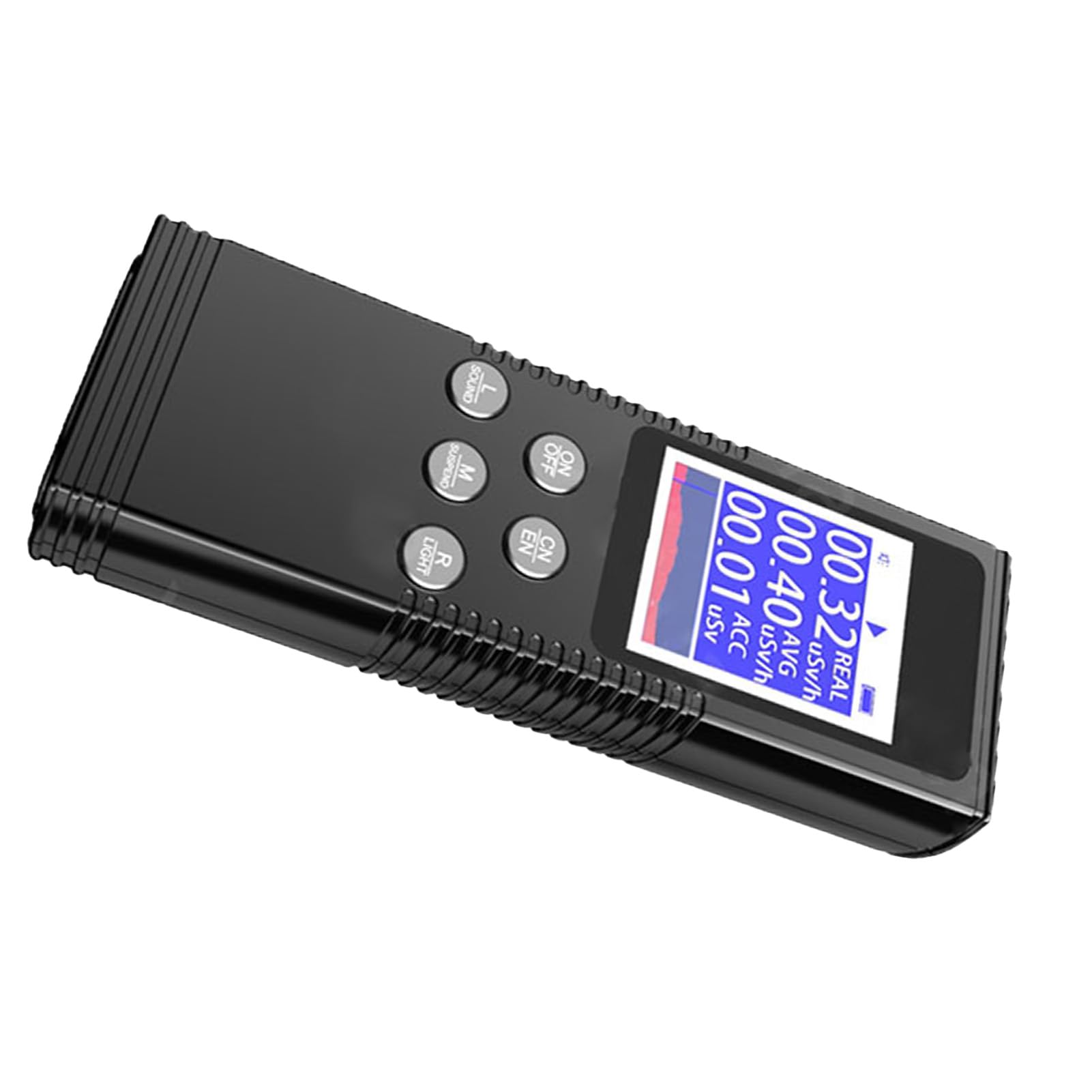 Jiawu Strahlungsdosiszähler, Tragbarer Nuklearstrahlungsdetektor Im Stiftdesign mit Clip – Hochpräziser β-γ-Röntgenmonitor, 1,75-Zoll-Bildschirm, Ton- und Lichtalarm für das Labor zu Hause (Grau