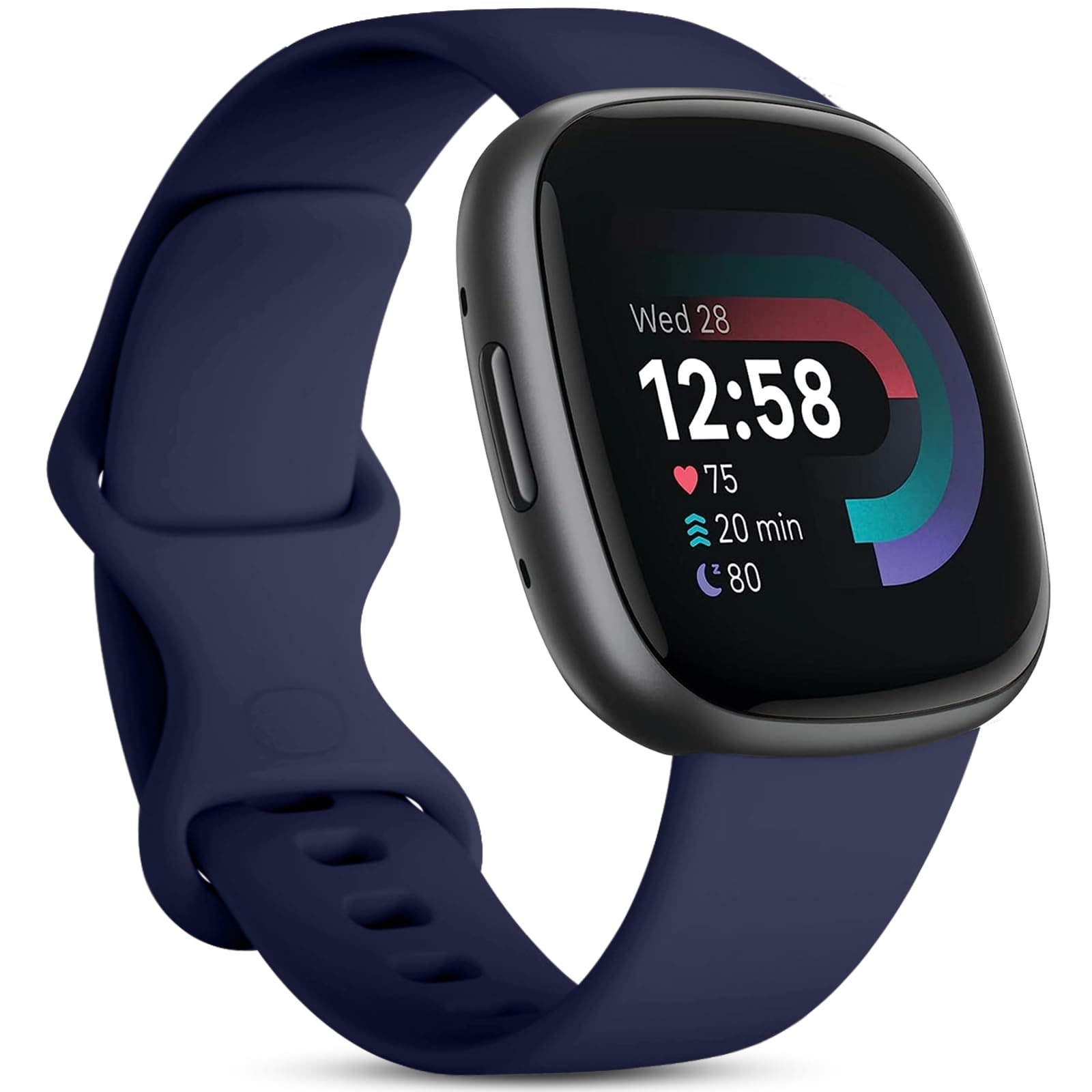 Odbeai Compatible with Fitbit Sense&Sense2 Bands/Versa 3&4 Bands Women  Men,Soft Replacement Wristbands Sport Band Strap Accessories for Versa