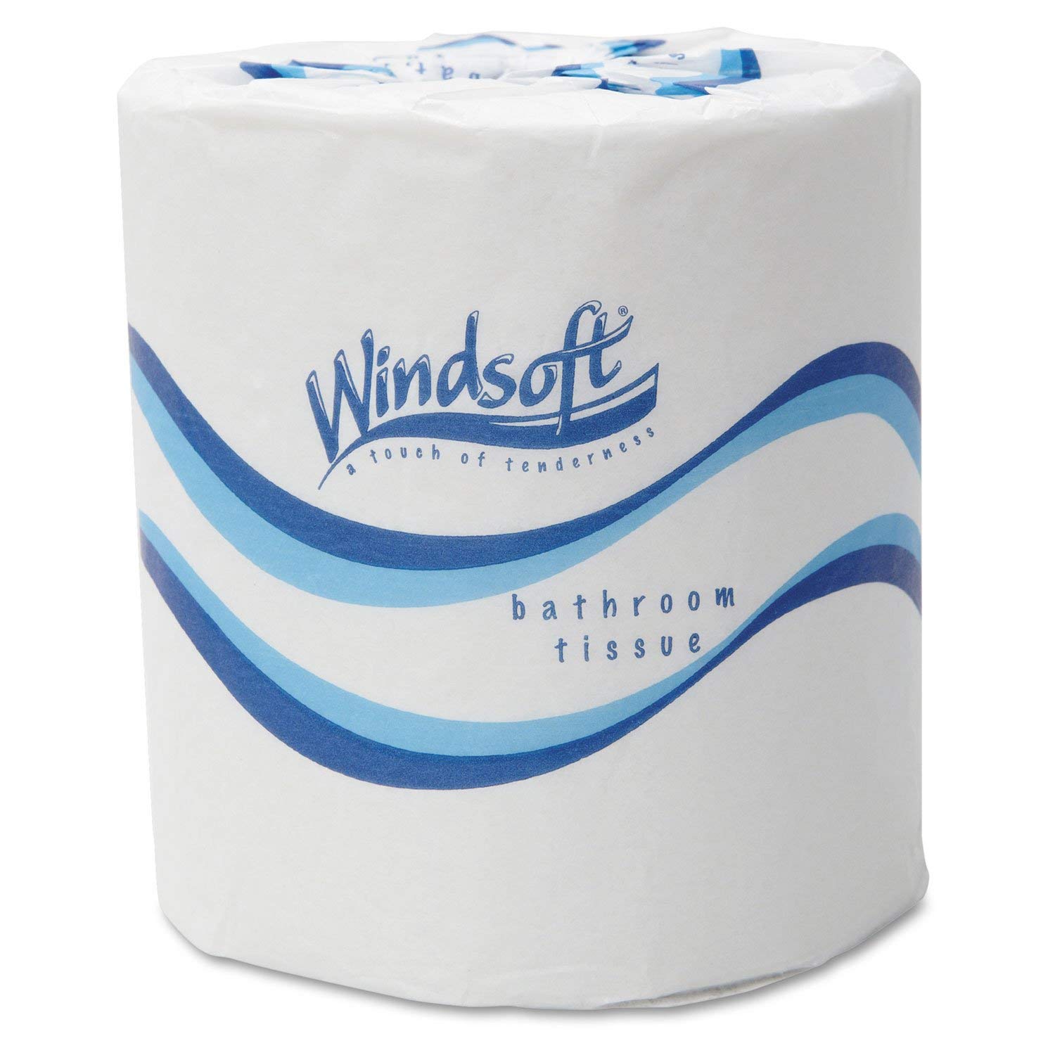 Windsoft 2405 Tłoczone chusteczki kąpielowe, 2-warstwowe, białe, 500 arkuszy w rolce (48 sztuk)