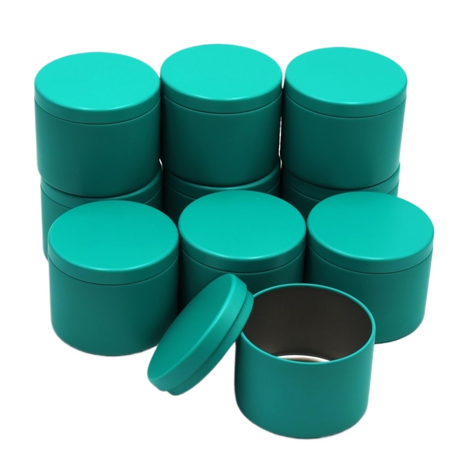 Candle Tins 12pcs , 4oz Containers For Making Candles, Bulk Jars, DIY(Blue)