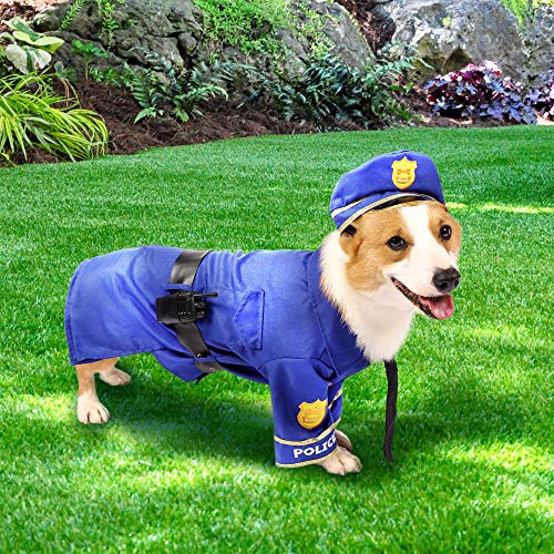 Disfraz de Policía para Perro Halloween Talla Large miniatura 6