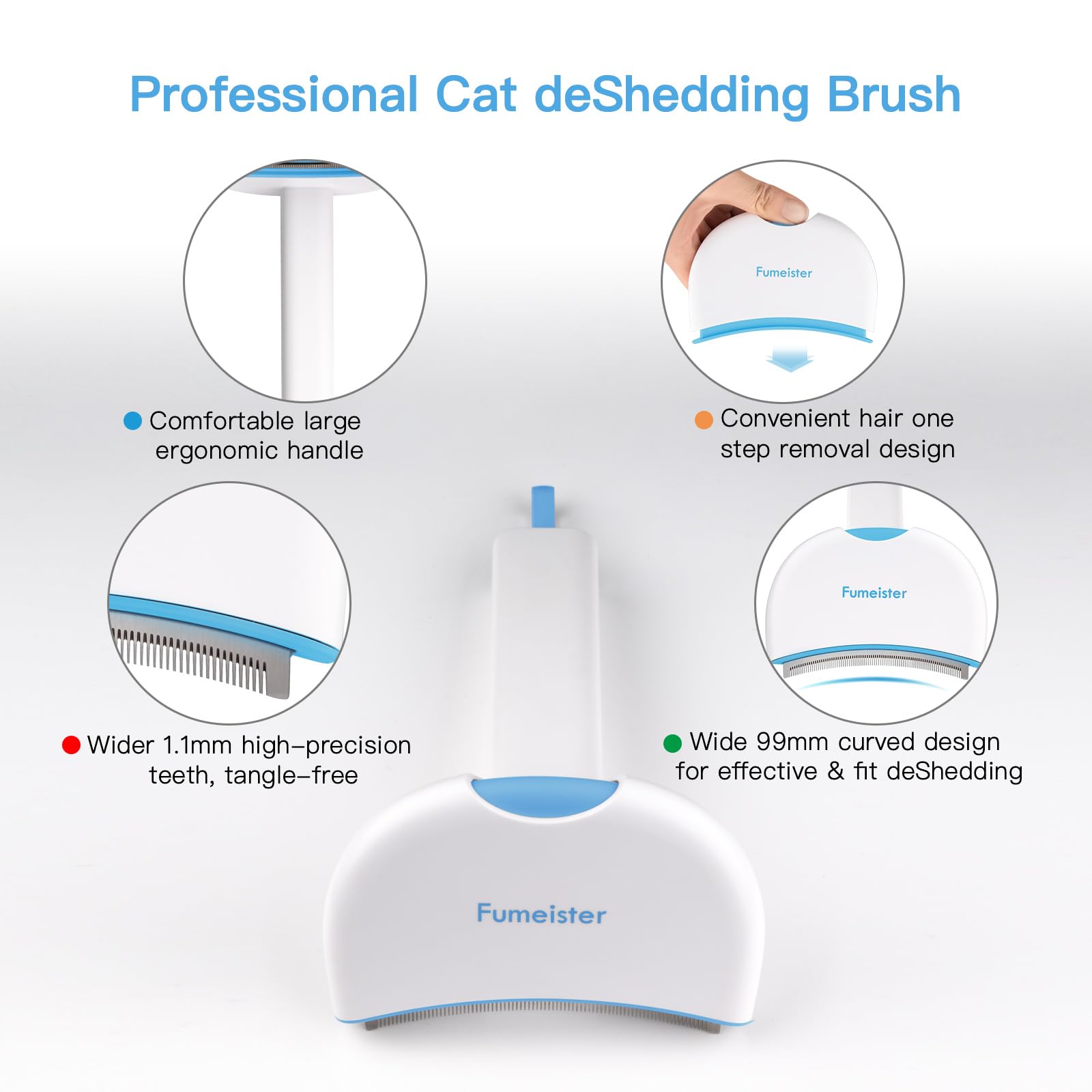 Fumeister Pet Undercoat Deshedding Tool for Dogs - Image 3