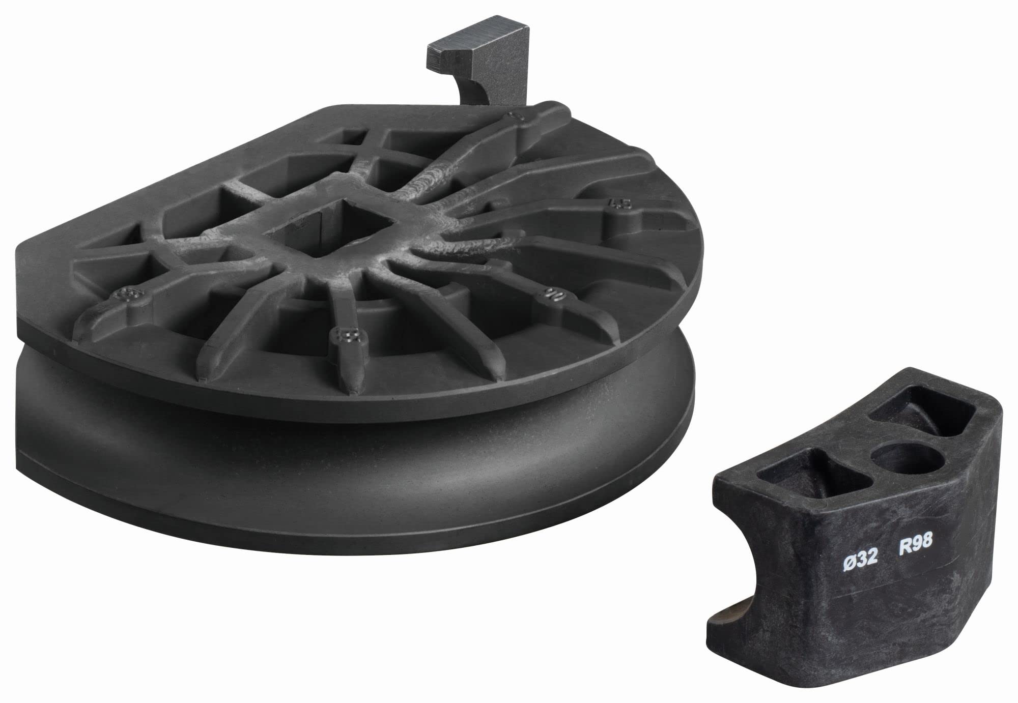 Roller's Arco Accessories - Bending Segment and Sliding Piece for Material-Appropriate Bending without Cracking and Folding in Pipe Processing (Diameter 32 R98 mm)