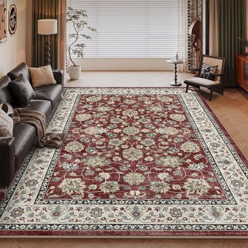 Tapis chambre garçon antidérapant rétro-blumen rouge terrasse 90x150 - 2