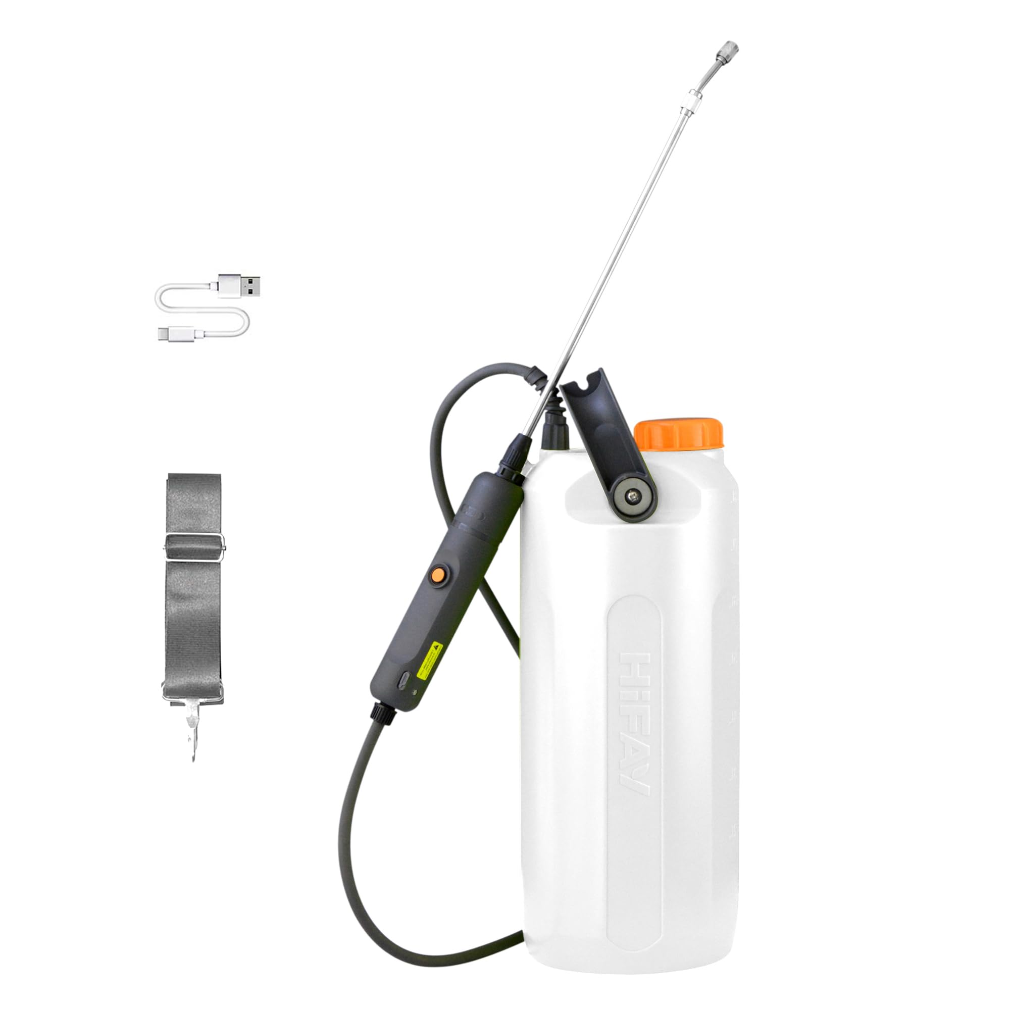 Photo 1 of HIFAY ESX-8 Electric Sprayer, Garden Sprayer 2 Gallon,Weed Sprayer in Lawn & Garden,Rechargeable Battery Powered Sprayer with Telescopic Wand,Plant Mister,Indoor Watering Can for Plants (Translucent)