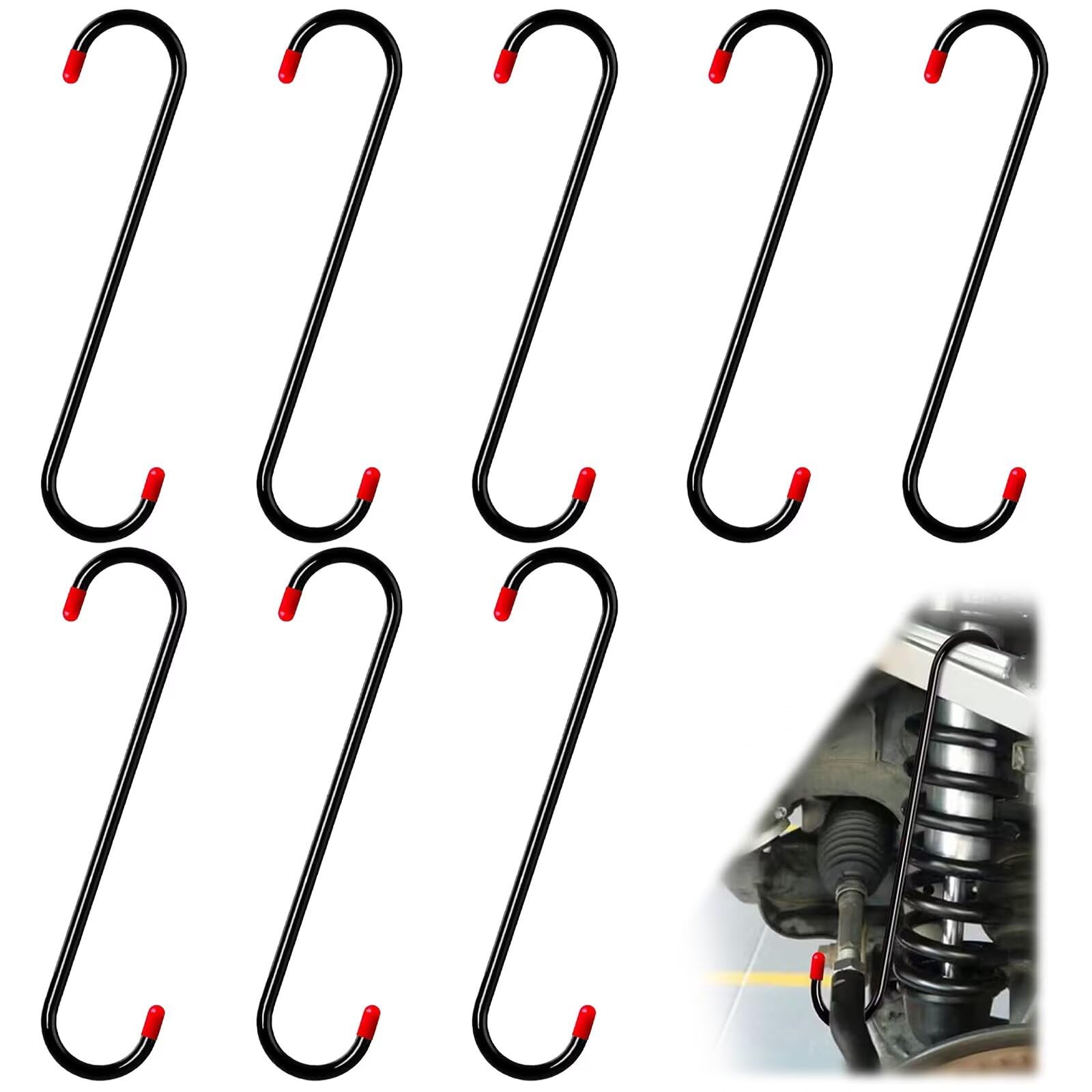 BFXM 8PCS Brake Caliper Hanger Caliper Hangers Hooks with Rubber Tips