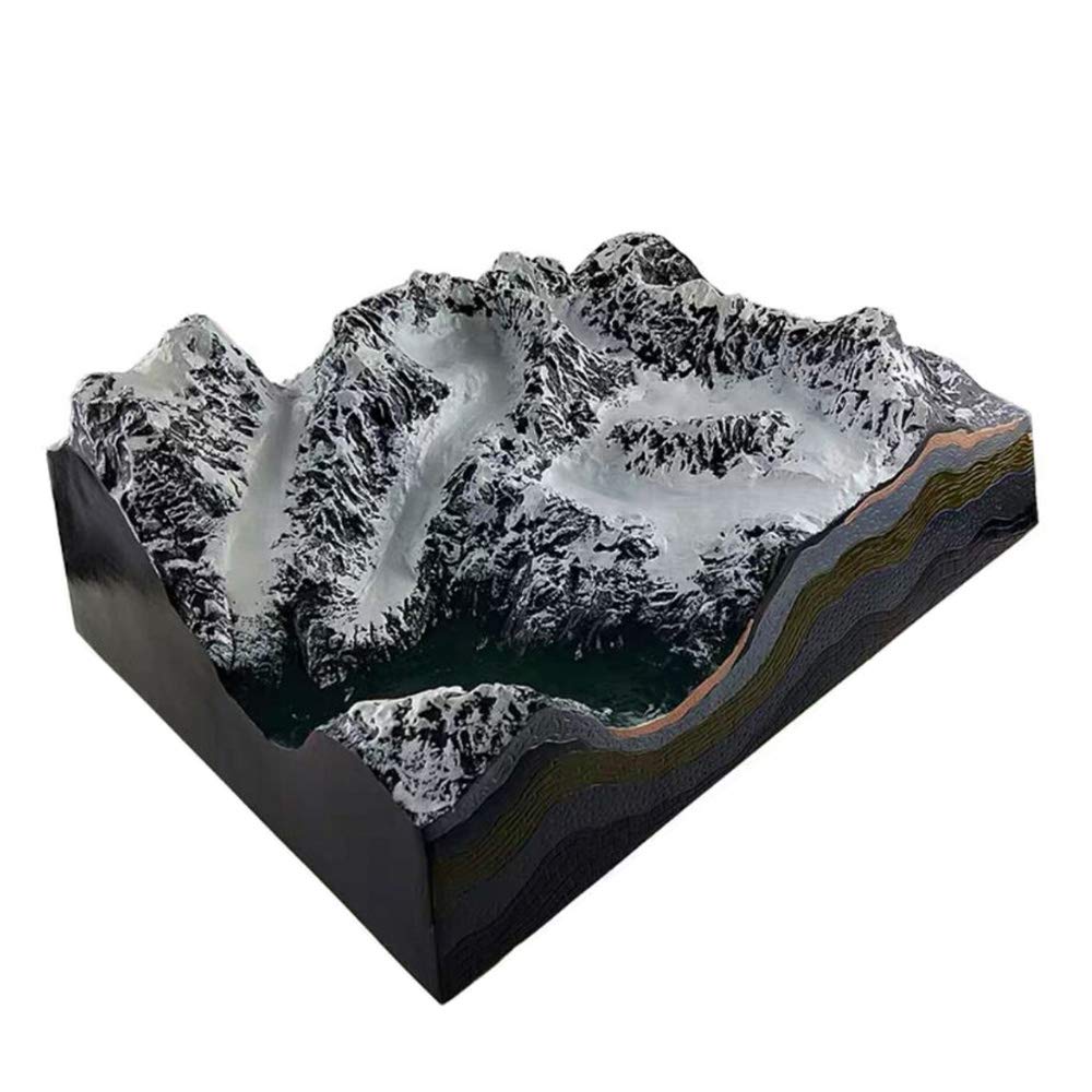 Sjdopulse Geology Teaching Model Snow Mountain Model - Geography Landform Model Educational Model - For School Geology Teaching Demonstration Learning Aids Tool