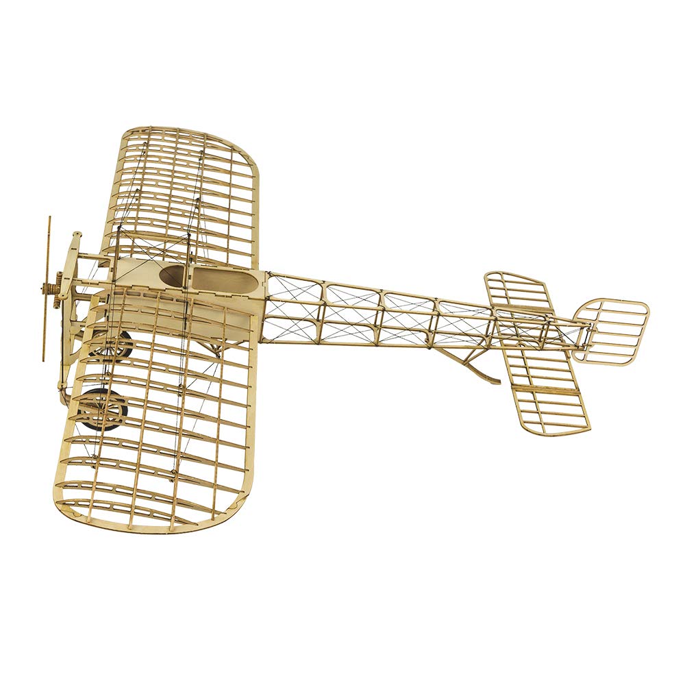 Torcster 214341 Bleriot XI 1:23 Holzbaukasten Standmodell Modellflugzeug Bausatz DIY, gelaserte Balsa Sperrholz Holz Bauteile Holzmodell Flugzeug