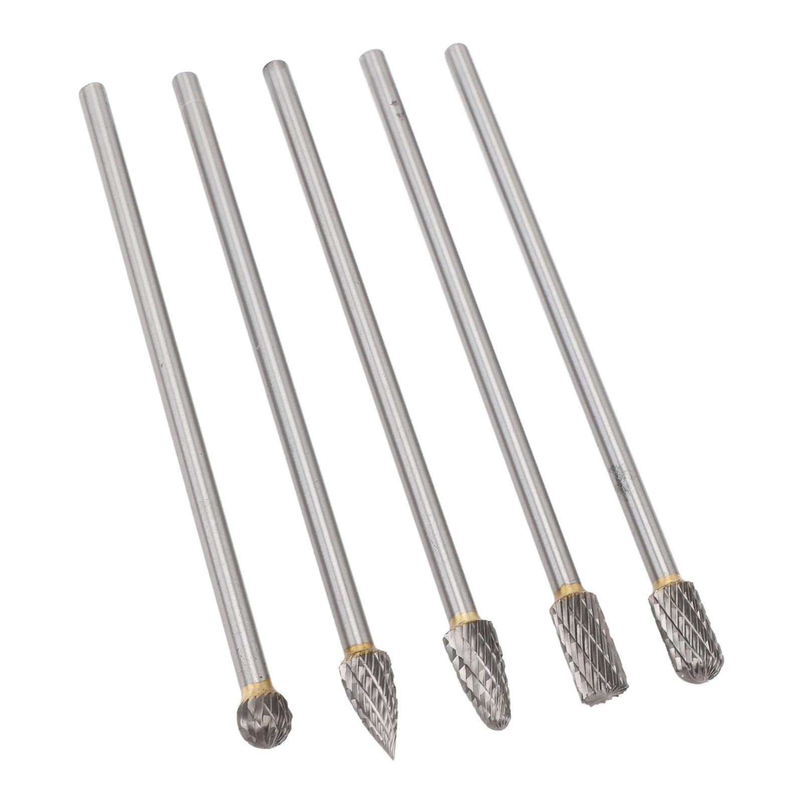 CHICIRIS Wolframstahl-Karbid-Frässtift-Set, 10-teilige Doppelschnitt-Rotationsfeile-Raspel mit 1/8 Schaft, Zum Schleifen von Metall, Holz, Gravieren, Polieren, Schnitzen (6 * 10mm)