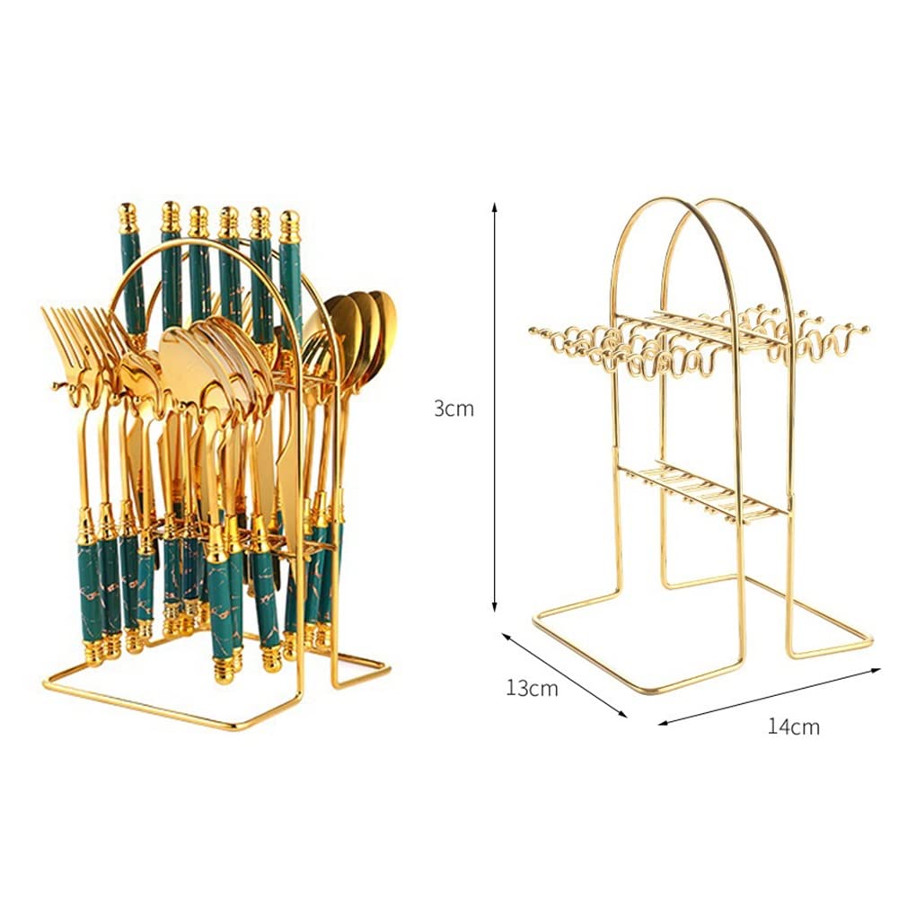 Ensemble de couverts en argenterie, ensemble vaisselle luxe 24 pièces céramique, complète acier inoxydable, couteaux, fourchettes, cuillères, table cuisine, lavables au lave-vaisselle, rose