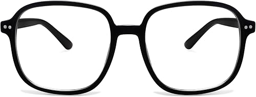 Miniatura 1 de SOJOS Gafas cuadradas de bloqueo de luz azul de gran tamaño para mujeres TR90 Marco Filtro SJ5081
