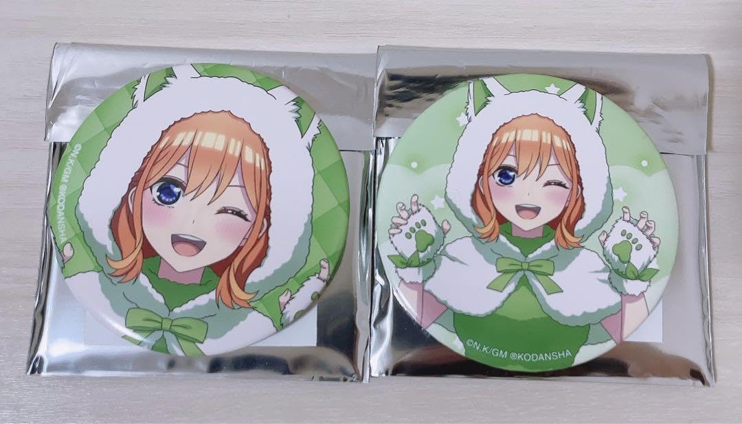 五等分の花嫁きゃらっとくじあたり付き缶バッジ中野四葉12点セット