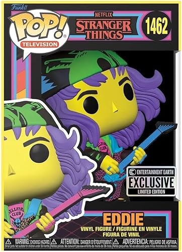 Miniatura 2 de POP Stranger Things - Eddie Munson Blacklight - Figura de vinilo Funko de edición limitada (con funda protectora de caja compatible), multicolor,