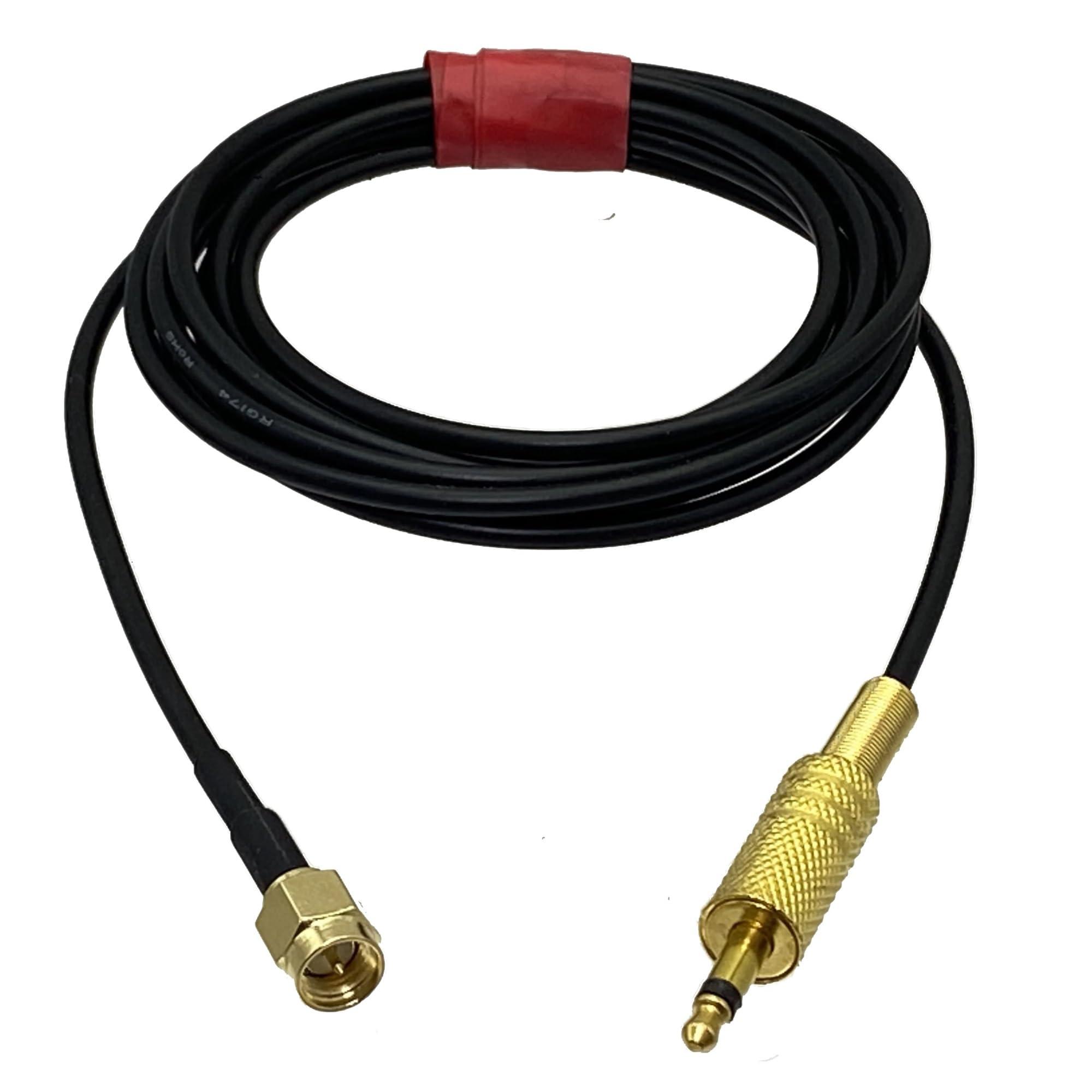 SMA Bouchon mâle à 3,5 mm Mono 1/8 "TS Cctv Antenne de moniteur de caméra Rg174 Câble 6inch ~ 10ft(Size:2FT (60CM))