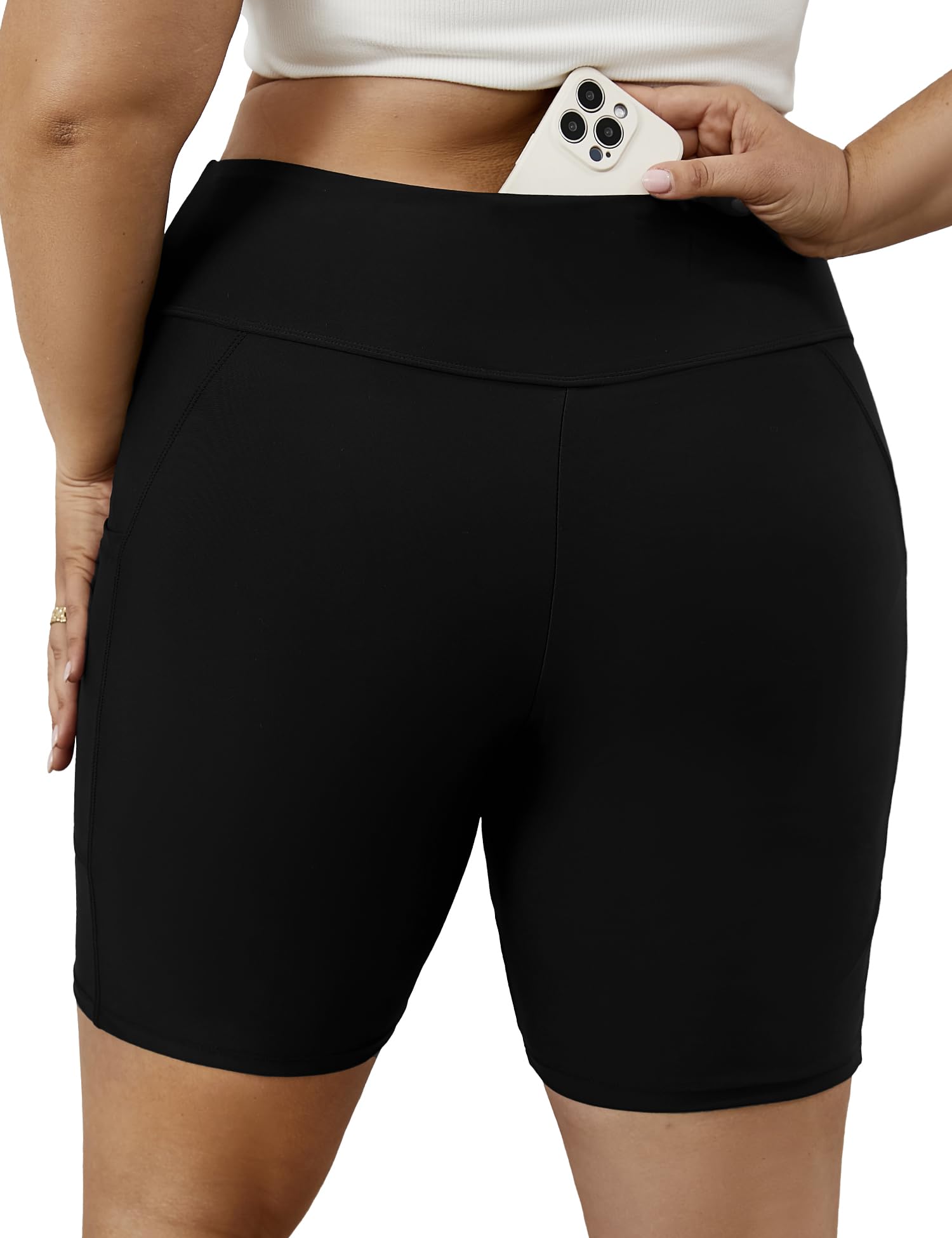Tournesol Womens Plus Size Swim Shorts High Waisted Bathing Suit Bottoms Swimsuit Tankini Board Shorts Bikini with Pocket
