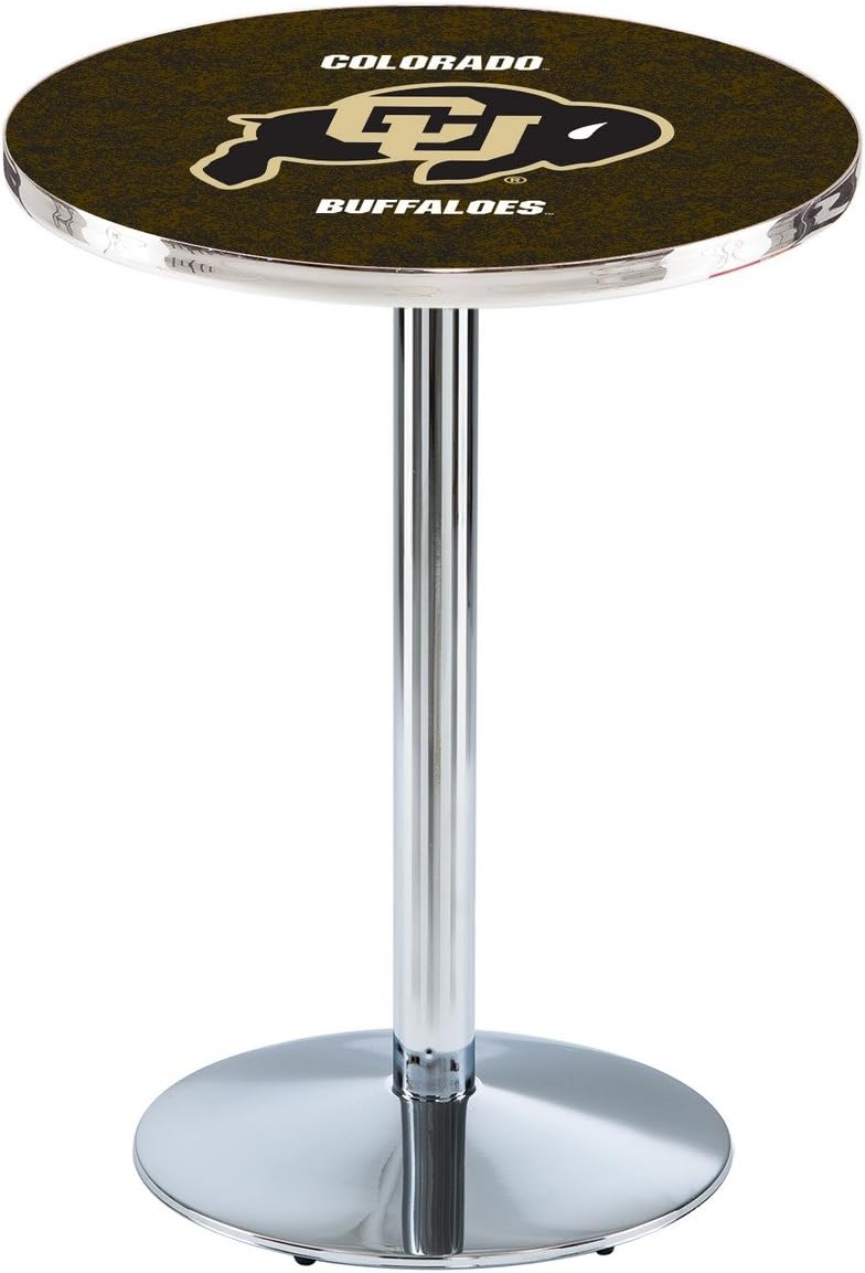 HBS L214-42" Chrome Colorado Pub Table by Holland Bar Stool Co.