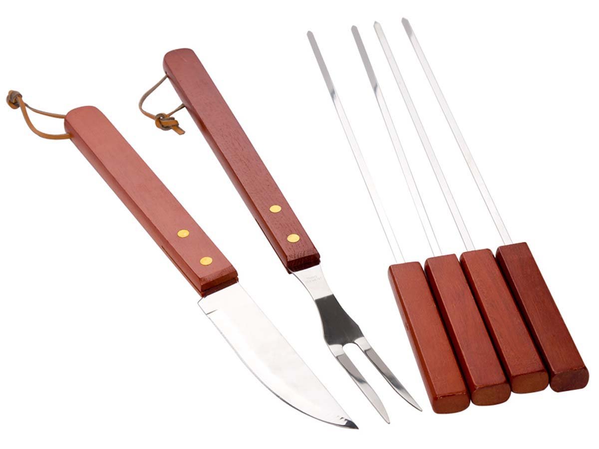 Habitat et Jardin Accesorios para Barbacoa Barbuc 3-18 Piezas - Rojo/Negro
