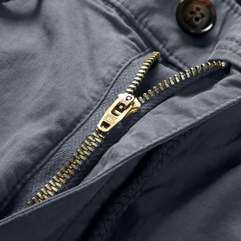 Mens Cargo Joggers–Slim Fit Flex Work Pants with Belt Loops Elastic Waist Zipper Pockets Drawstring Waist - Image 4