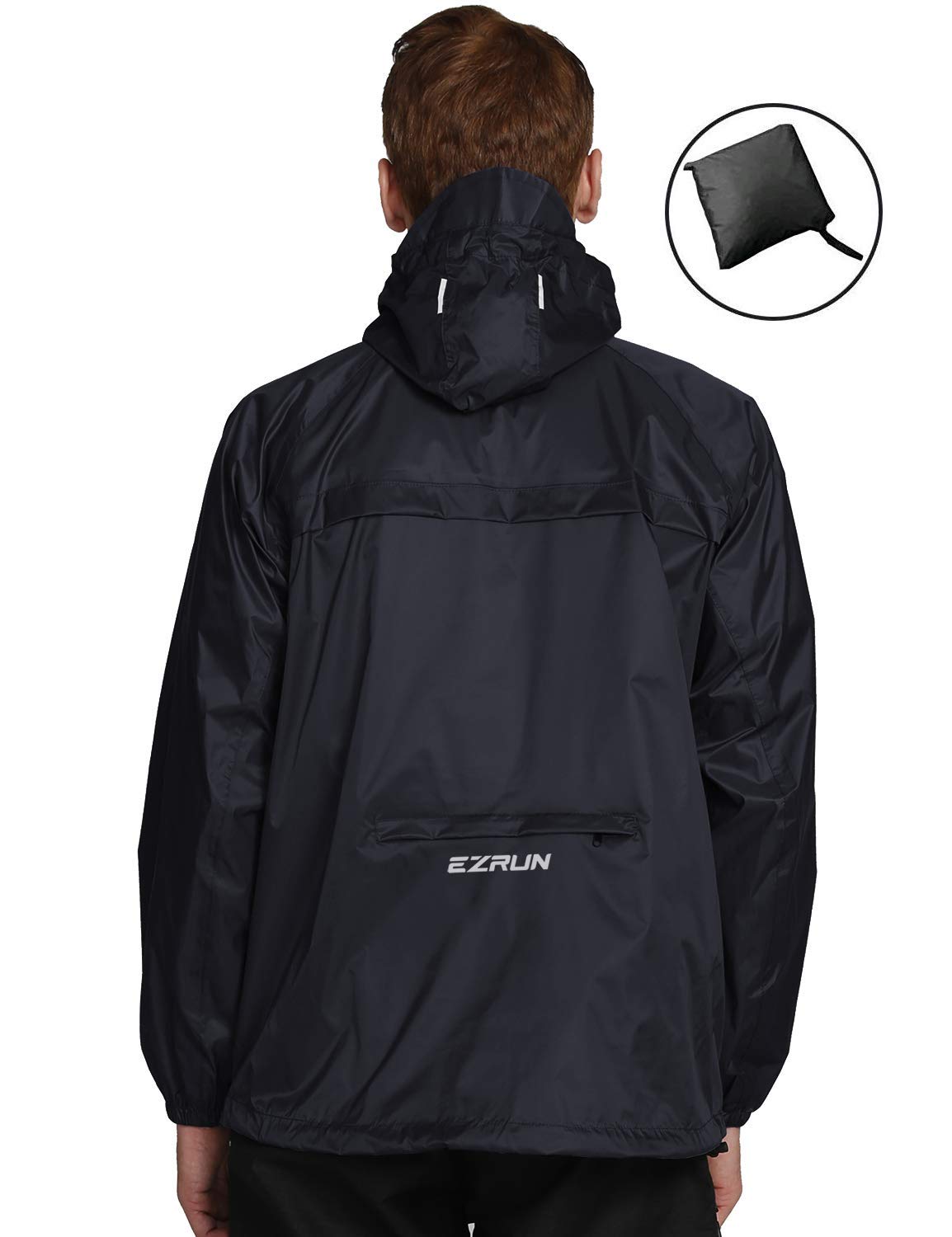 men's packable rain jacket