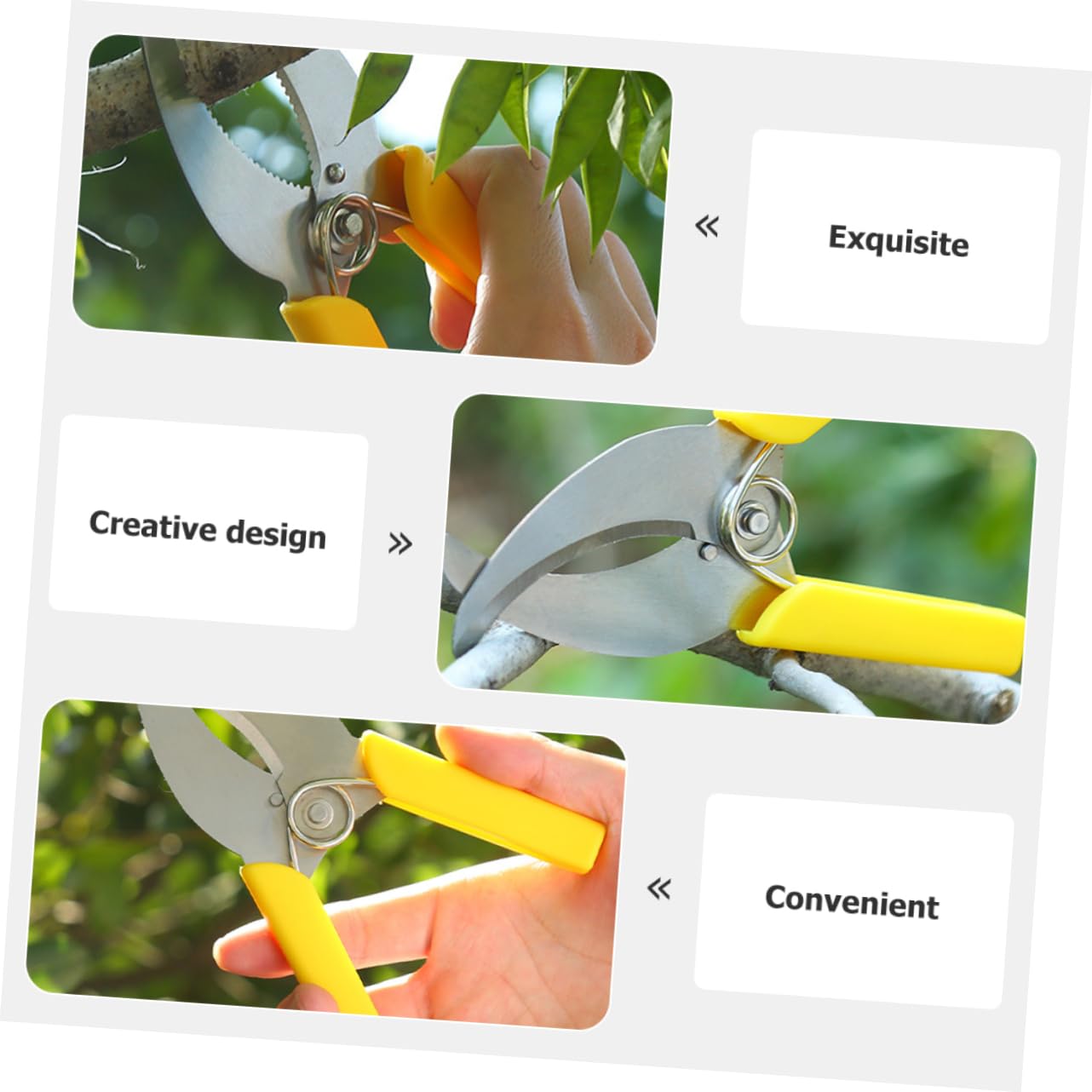 TOYANDONA 3 Ensembles Cisailles À Ceinturer Taille Outil De Jardinage À Main Outil À Main De Plantation Outils À Main Du Jardin Sécateurs À Main De Jardin Plastique 2 Pièces * 3