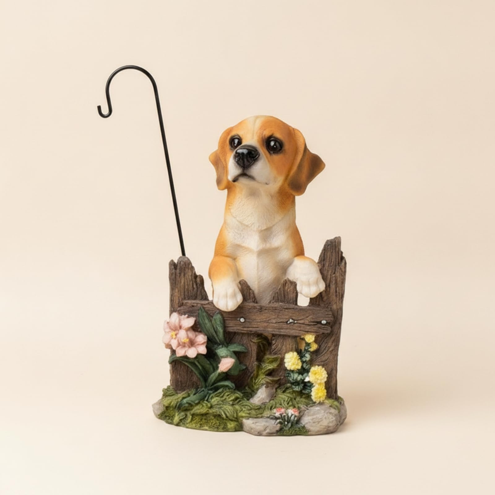 Amazon.co.jp: KQFCAZRE 犬の置物 樹脂製 フック付き置物 かわいい