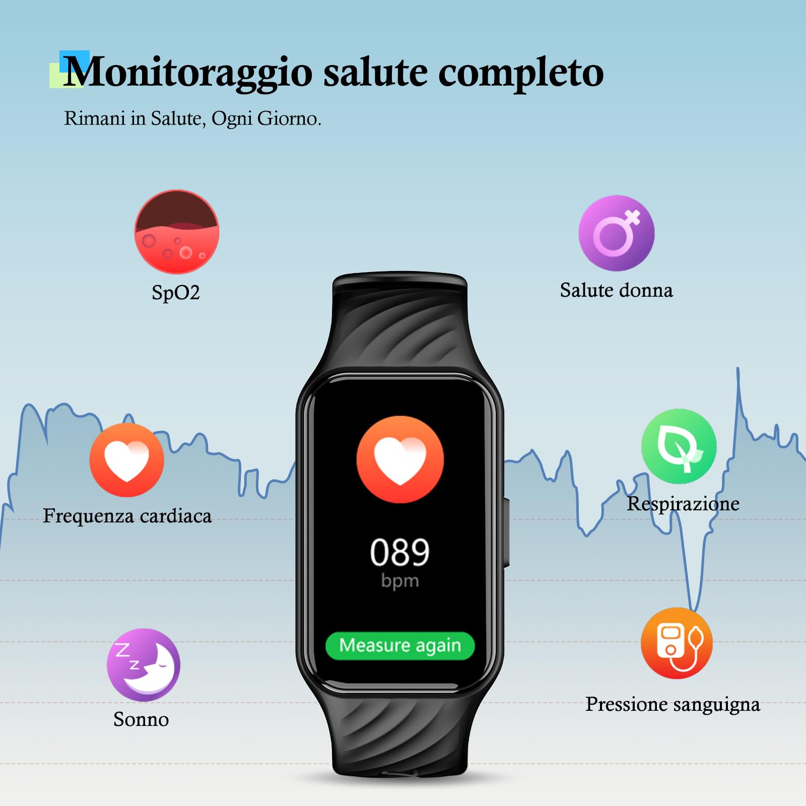 IOWODO Smartwatch Uomo Donna, 1.47" Orologio Intelligente Chiamate Bluetooth Fitness, 24H Smart Watch Monitor del SpO2/ Sonno, 100 modalità Sportive, IP68 Fitness Tracker per Android iOS