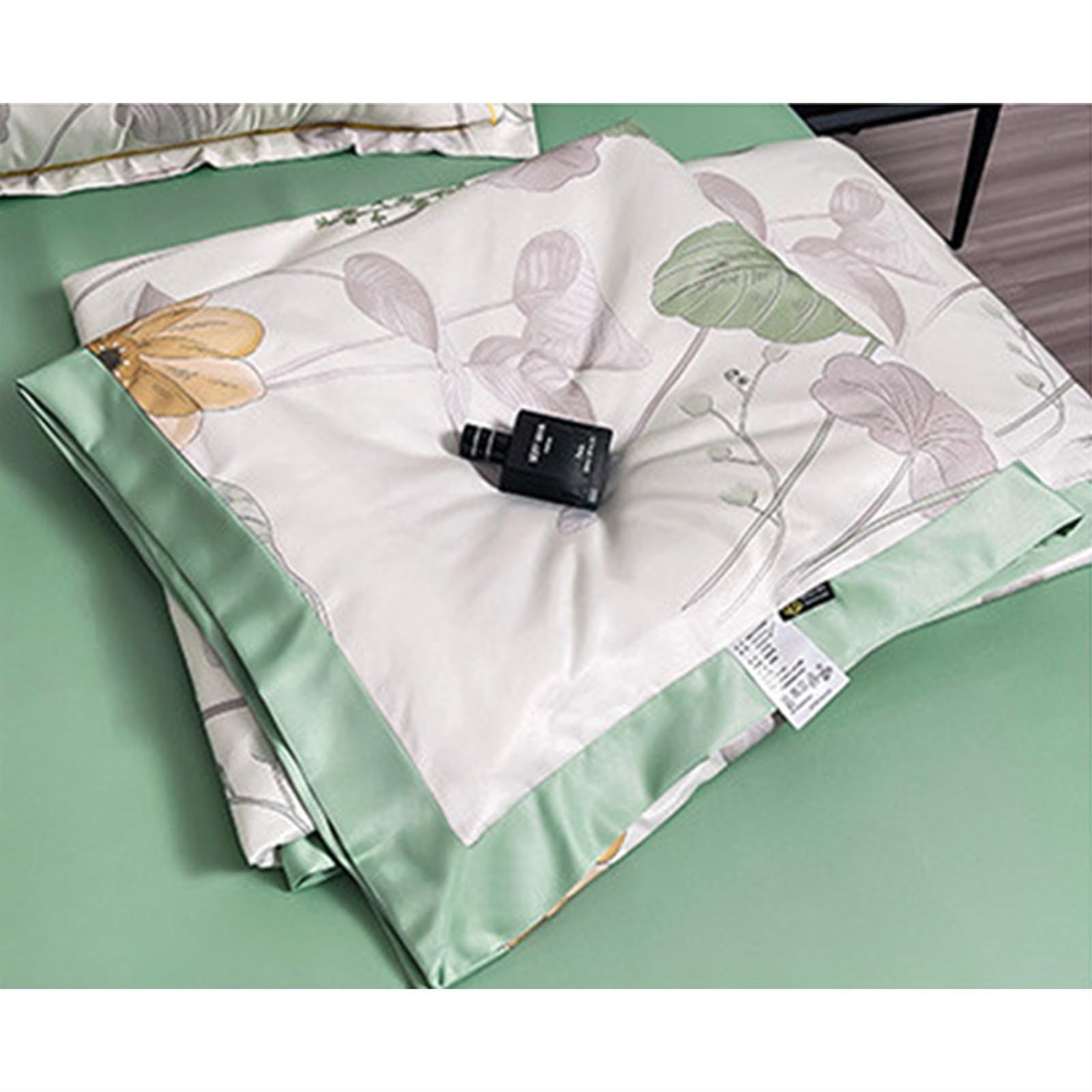 Edredón Seda Hielo Verano Edredón Aire Acondicionado Manta Seda Hielo Sábanas Sedosas Lujo Cubierta Cool 4PCs Conjuntos como Helado For Piel Cabello Hot Slpeper (Color : C, Size : 200x230cm)