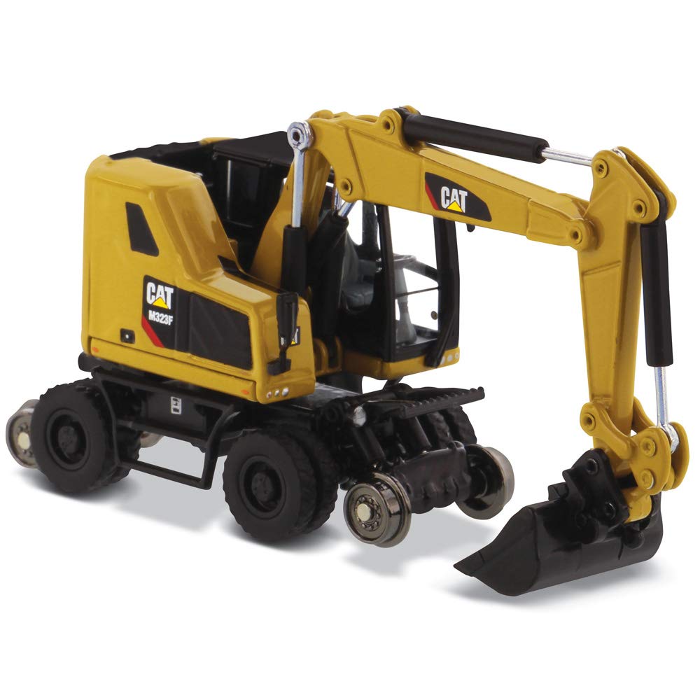 Buy 187 Caterpillar M323F Railroad Wheeled Excavator Cat Yellow Version (HO) High Line