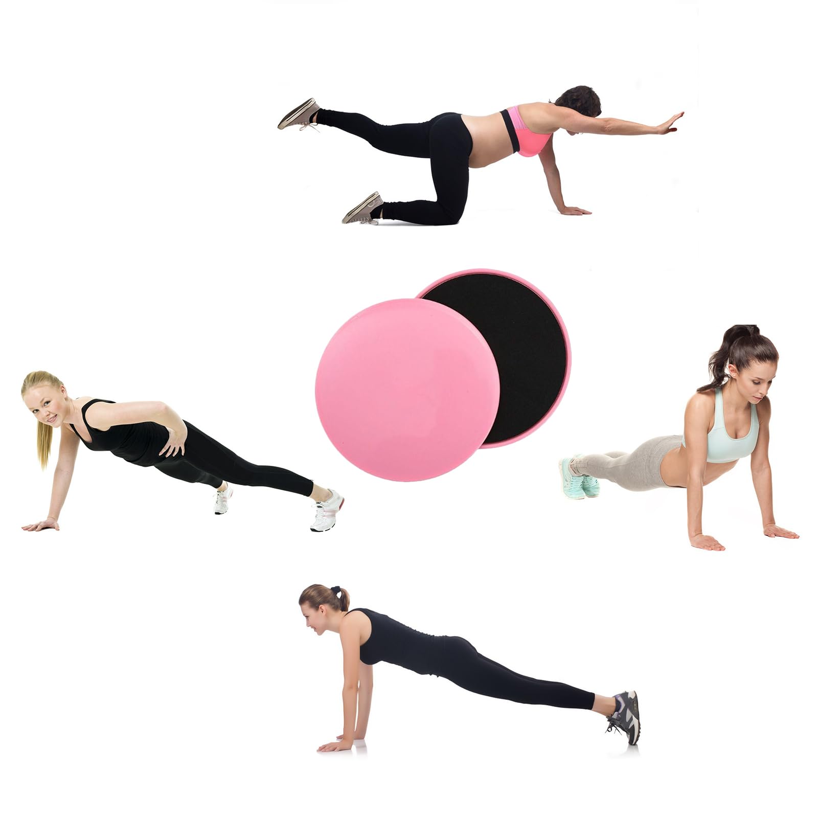 Dischi Scorrevoli per Fitness,Core Sliders,2 Pezzi Dischi Scorrevoli per Fitness,Esercizio Disco Scorrevole per Allenamento Completo del Corpo