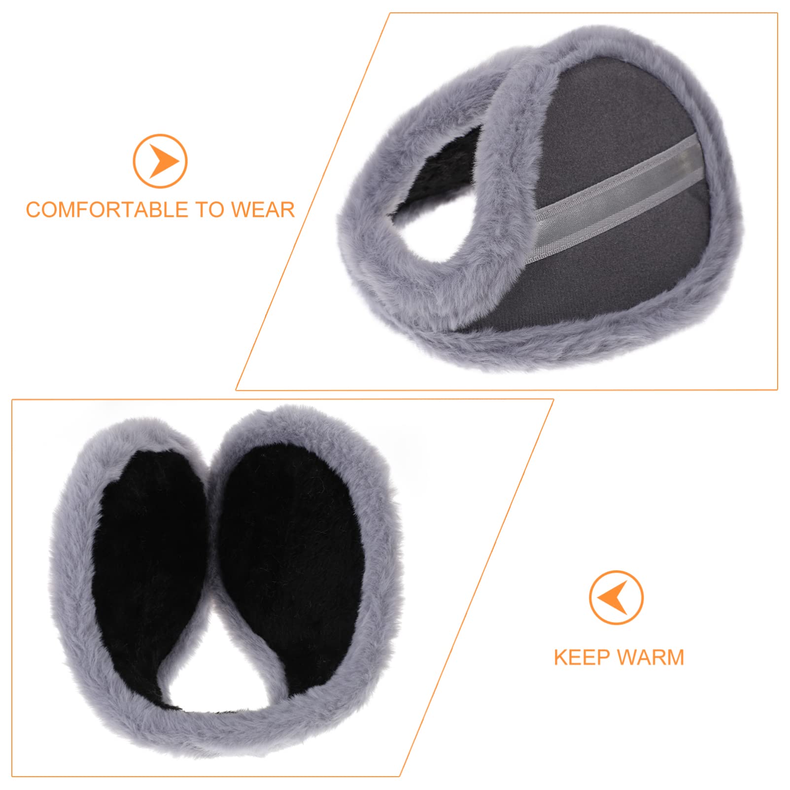 5piezas Earmuffs Unisex Térmicos Para Invierno Calentadores De Oídos Suaves y Ligeros Para Actividades Al Aire Protector Frío